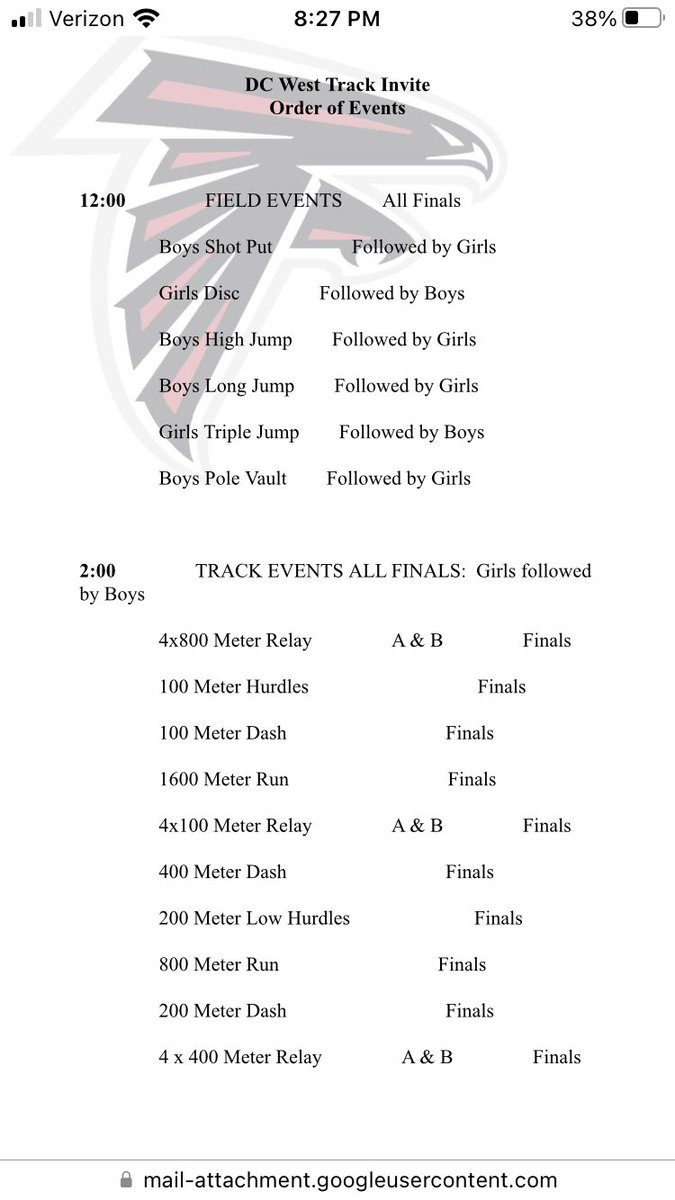 LVEraiderPE's tweet photo. JH track at DC West on Tuesday, April 4th https://t.co/MLIHIx6D1a
