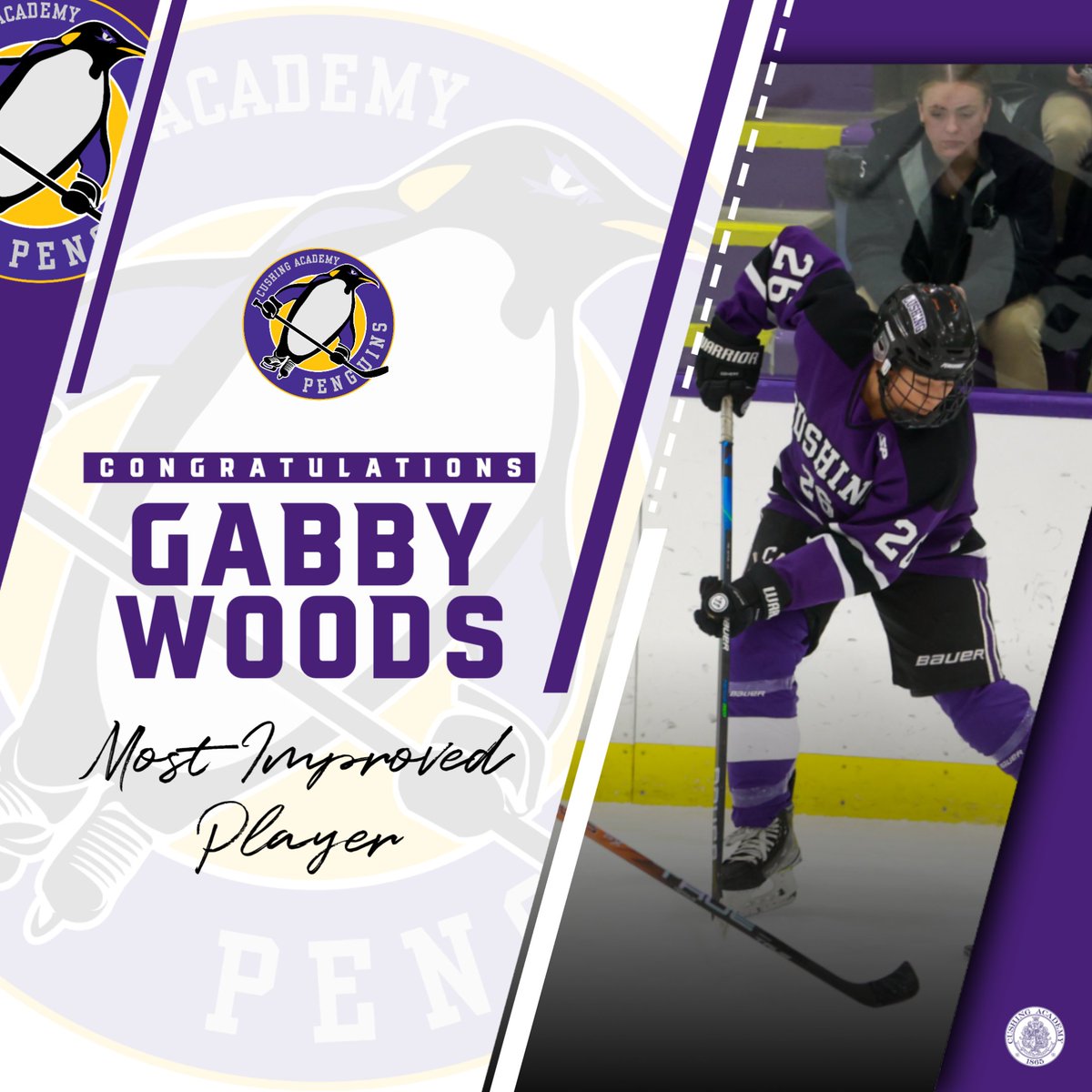 The Most Improved Player Award goes to Sophomore Defender Gabby Woods . Keep up the great work, attention to details and positive attitude. Your commitment to improvement is awesome! Well done. #family