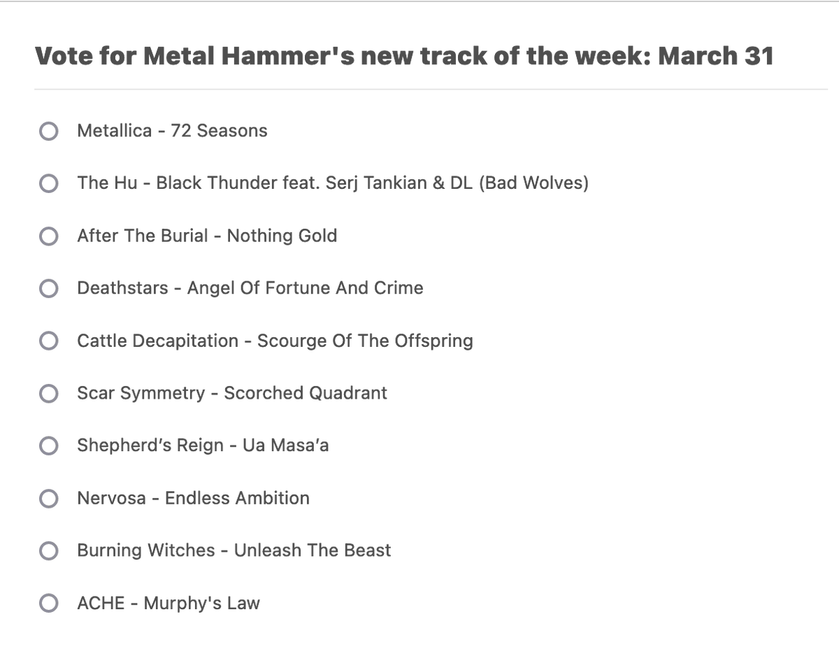 Vote CATTLE DECAPITATION's 'Scourge Of The Offspring' for @MetalHammer 's new track of the week'! loudersound.com/features/best-…