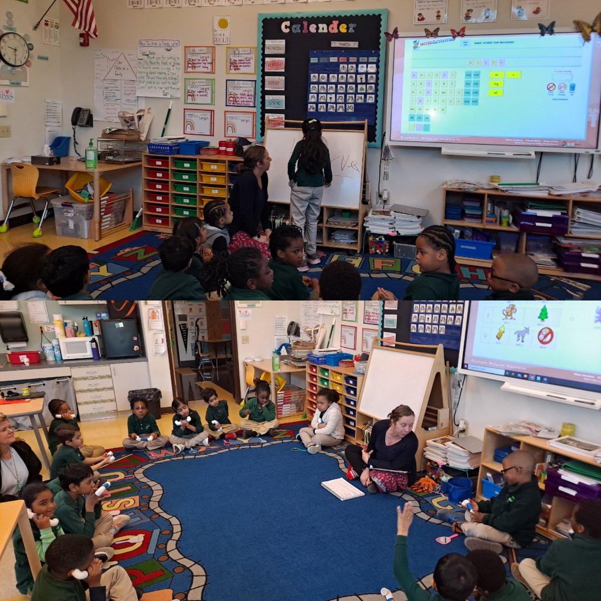 AnnieFisherSTEM's tweet photo. Loved capturing our little stemmers rocking their Heggerty lesson in Ms. Deperry's class! We are so proud of the tremendous growth our first graders are making in Literacy! ♥️📚
@STEMEdCT @msboratko @Hartford_Public @SyRhey
#stempride 🌱 #learningandgrowingeveryday https://t.co/ftcCGNRwXN