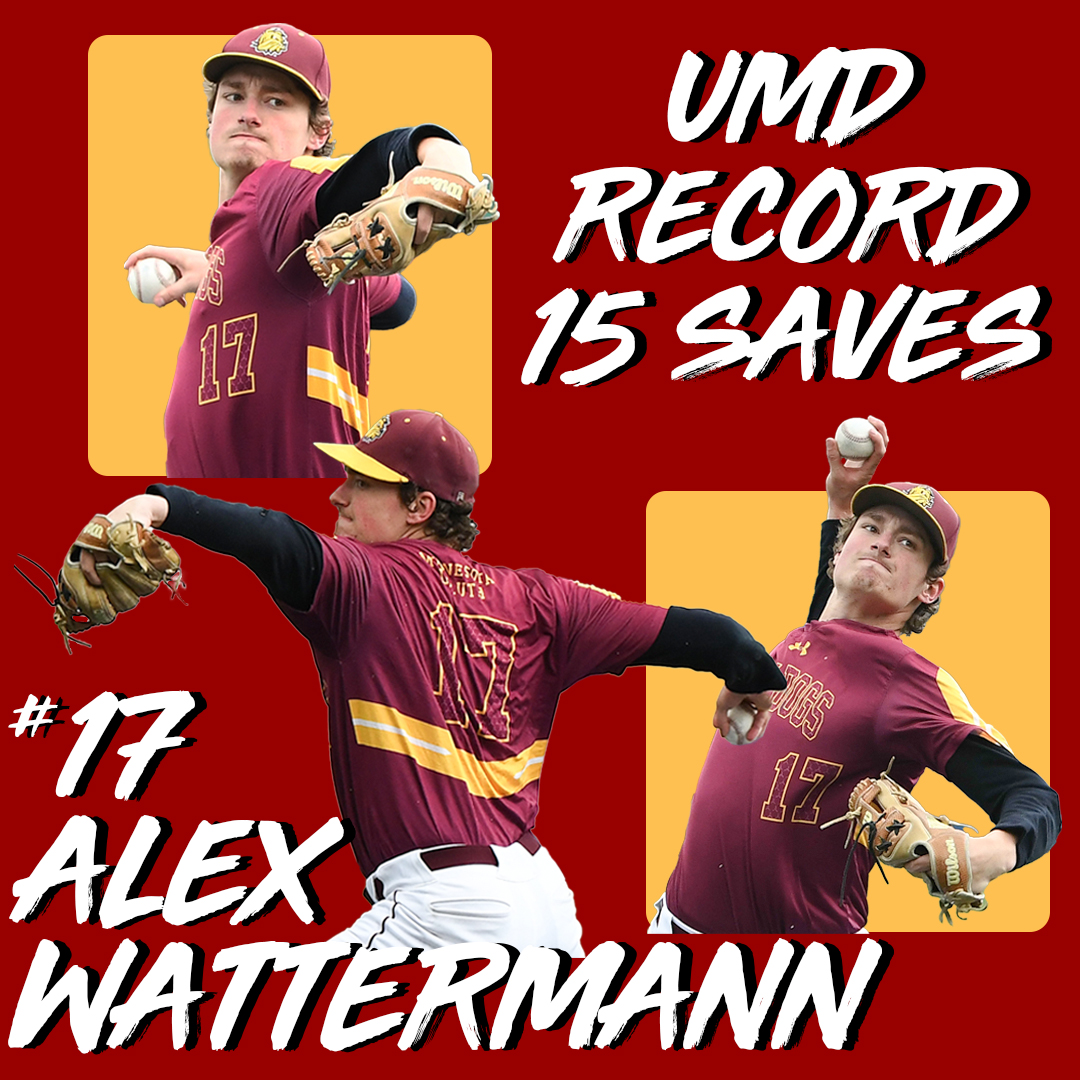 Way to go, Wattermann 👏

Alex is now alone at the top of the charts in UMD history in career saves. Congratulations from #BulldogCountry!