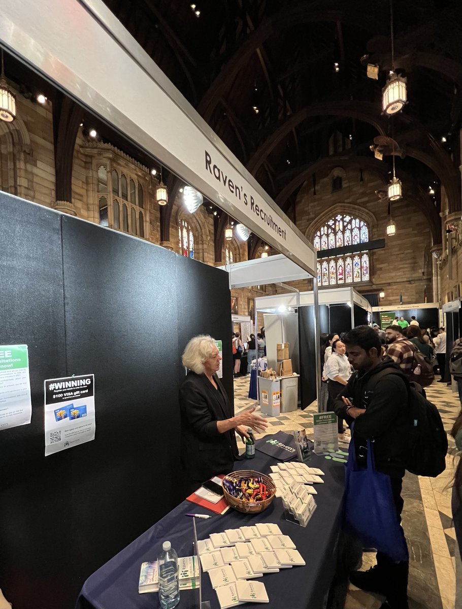 RavensRecruit's tweet photo. Today Leanne Virtue and Sophie Moore are at #SUPAusyd for the SUPAC in the Great Hall. A great opportunity for industry outreach by the Pharmacy Students.
.
.
.
#communitypharmacy #pharmacy #pharmacist #recruitment #pharmacyjobs #internpharmacist #pharmacystudent https://t.co/JkXCmv5m3e