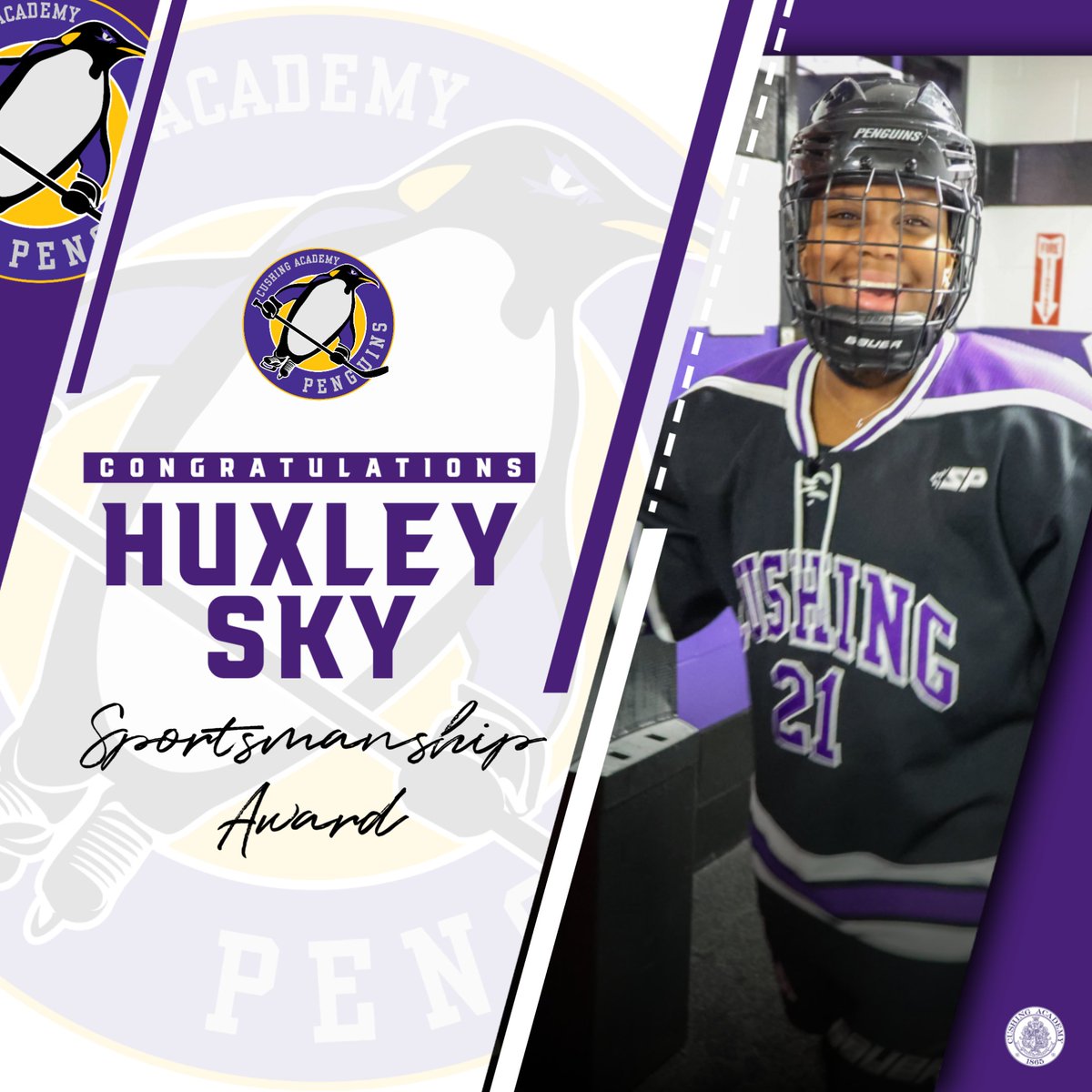 This years Sportsmanship Award goes to Sophomore Forward Huxley Sky. Your positive energy and smile matched with your best effort everyday was a difference maker on our team. Keep it up and well done. #family