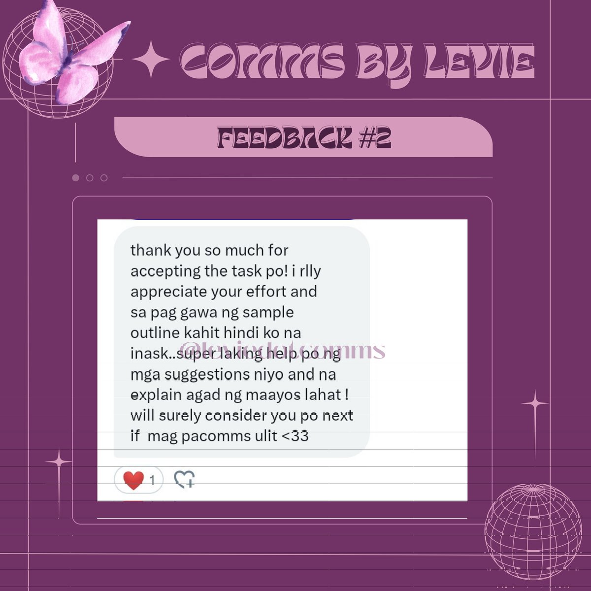 leviedotcomms's tweet photo. feedback #2: proofreading rrl
#leviecommsfeedback
kinikilig ako huhu thank you so much for trusting po!!โ ๐ซถ
๐ท๏ธlf client acad commissioner rush non rush proofreading rrl rrs research paper methodology https://t.co/0A1YKvCodk