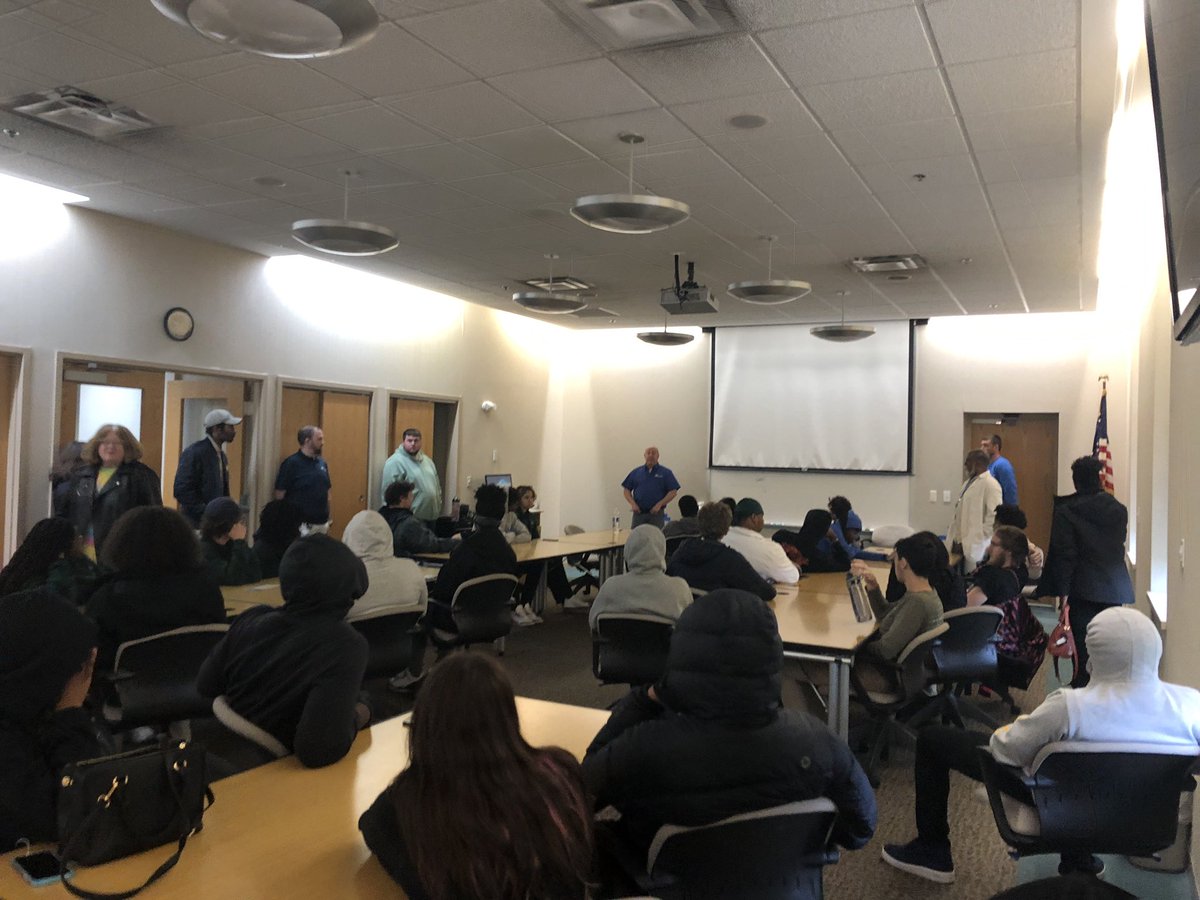 CPSHoward's tweet photo. Students learning about careers and processes at the water works treatment plant with a ZA alumni! (Class ‘13) #zooacademyrocks #zooacademycps #hughesbigred #iamcps https://t.co/6ykHmafvIB