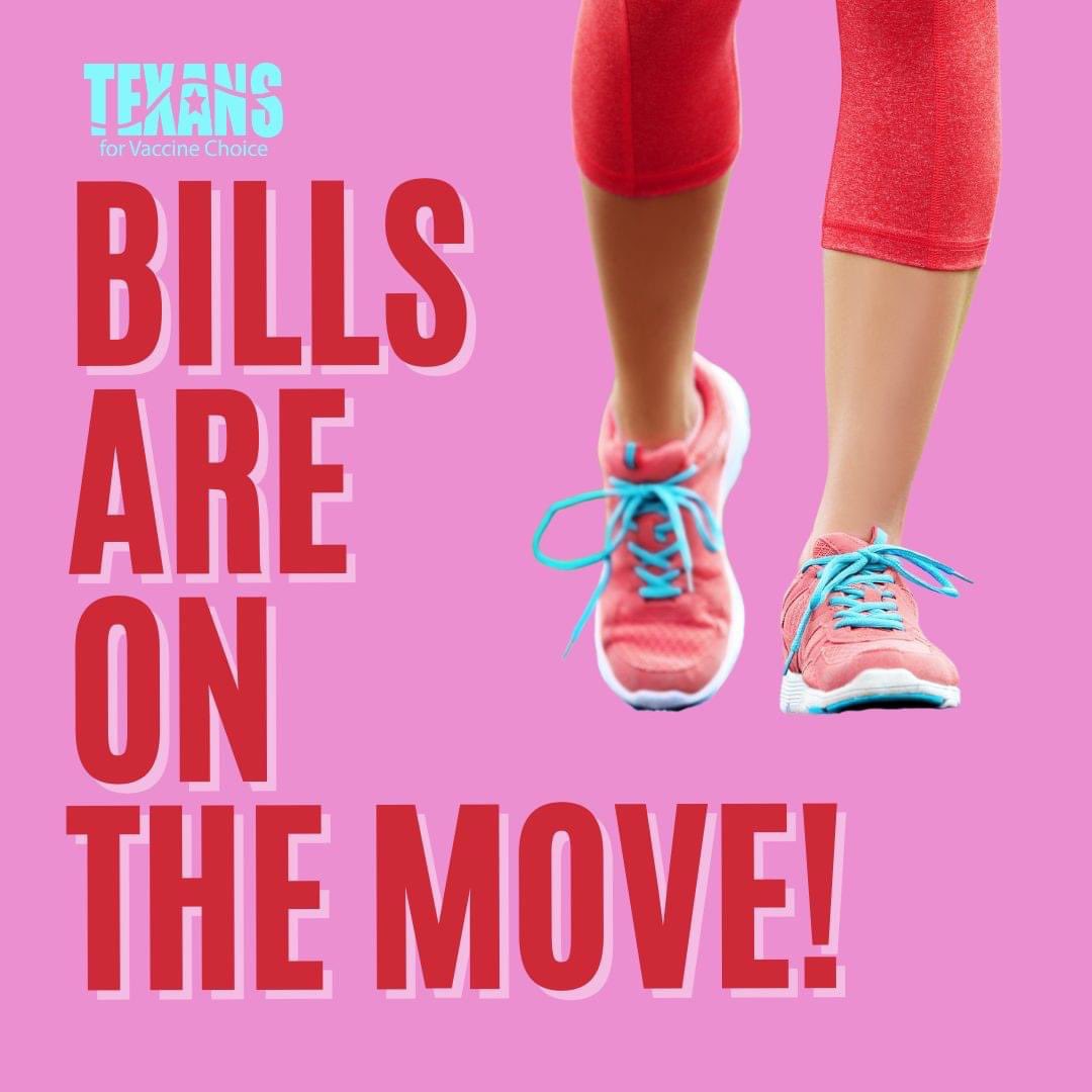 Exciting news! TWO Bills moved today-

SB 29 (Birdwell) banning government COVID restrictions/mandates passed the full Senate. 

HB 44 (Swanson) prohibiting patient discrimination by Medicaid providers based on vaccine status was voted favorably out of the Public Health committee