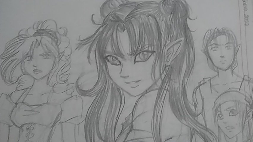 Nightcathybrid's tweet photo. Como han cambiado mis #OC en estos años. #Isis #Nebeda #sketch https://t.co/QD1I4WA25S