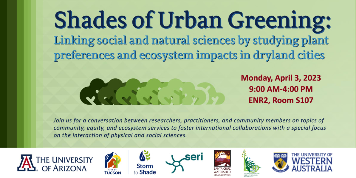 Natasha Pauli (@natasha_pauli) on Twitter photo We have had the most incredible day here at <a href="/uarizona/">University of Arizona</a>. Our amazing colleagues here put together a fantastic forum sharing knowledge on urban greening initiatives from Tucson and Perth, from multiple perspectives.
Our <a href="/UWAresearch/">UWA Research</a> team learned so much! We have had the most incredible day here at <a href="/uarizona/">University of Arizona</a>. Our amazing colleagues here put together a fantastic forum sharing knowledge on urban greening initiatives from Tucson and Perth, from multiple perspectives.
Our <a href="/UWAresearch/">UWA Research</a> team learned so much!
