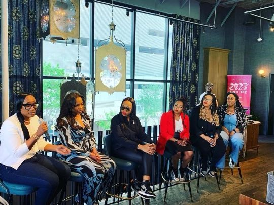 HailStateCSP's tweet image. Shout out to @hailstate CSP Assistant Director @ZeeDotEja for adding her wisdom and voice to this panel at the @MarchMadnessWBB #FinalFour2023 #HailState