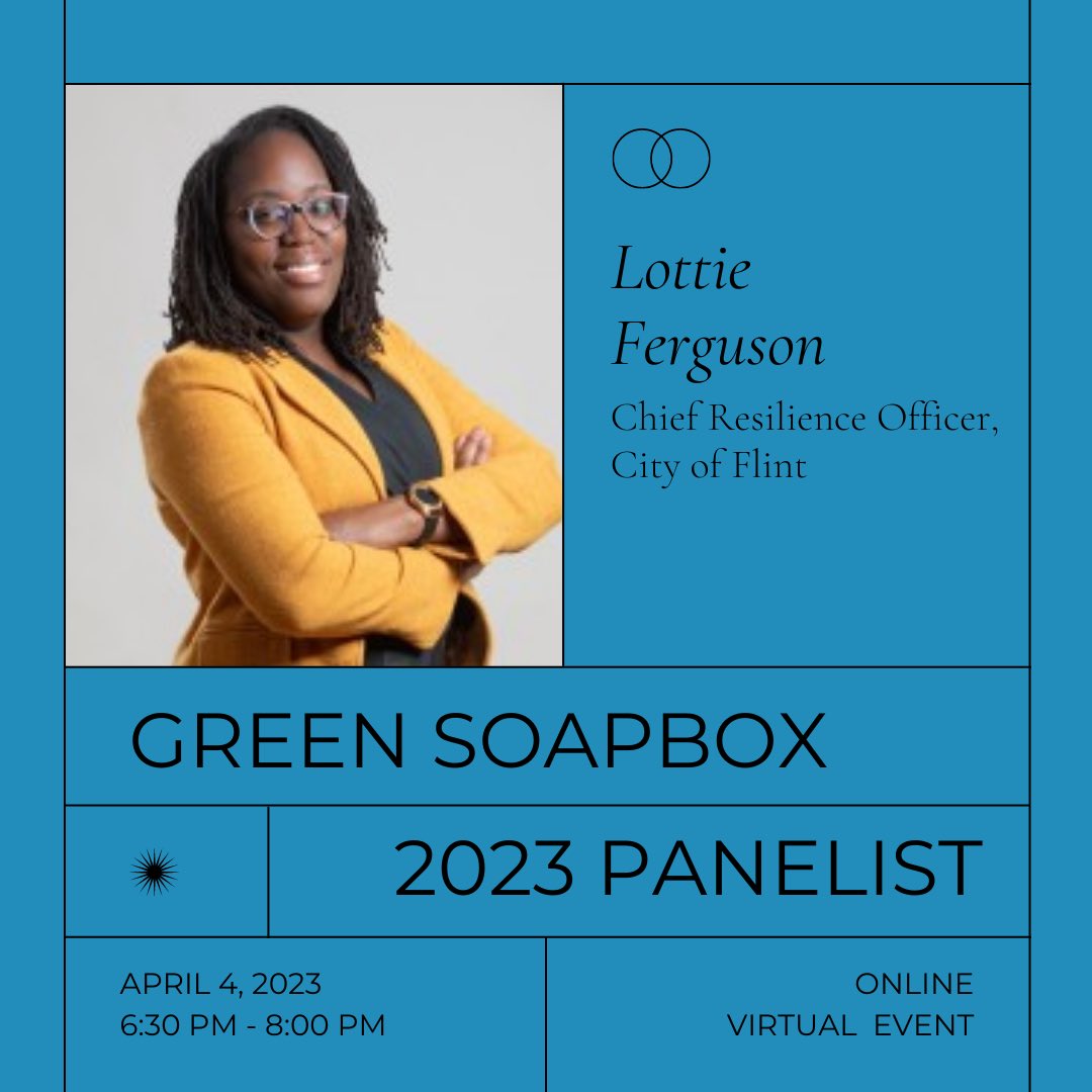 Join us tomorrow at 6:30pm to hear from Bweza, Lottie, and Eira at our 2023 Green Soapbox event! delta-institute.org/event/green-so…