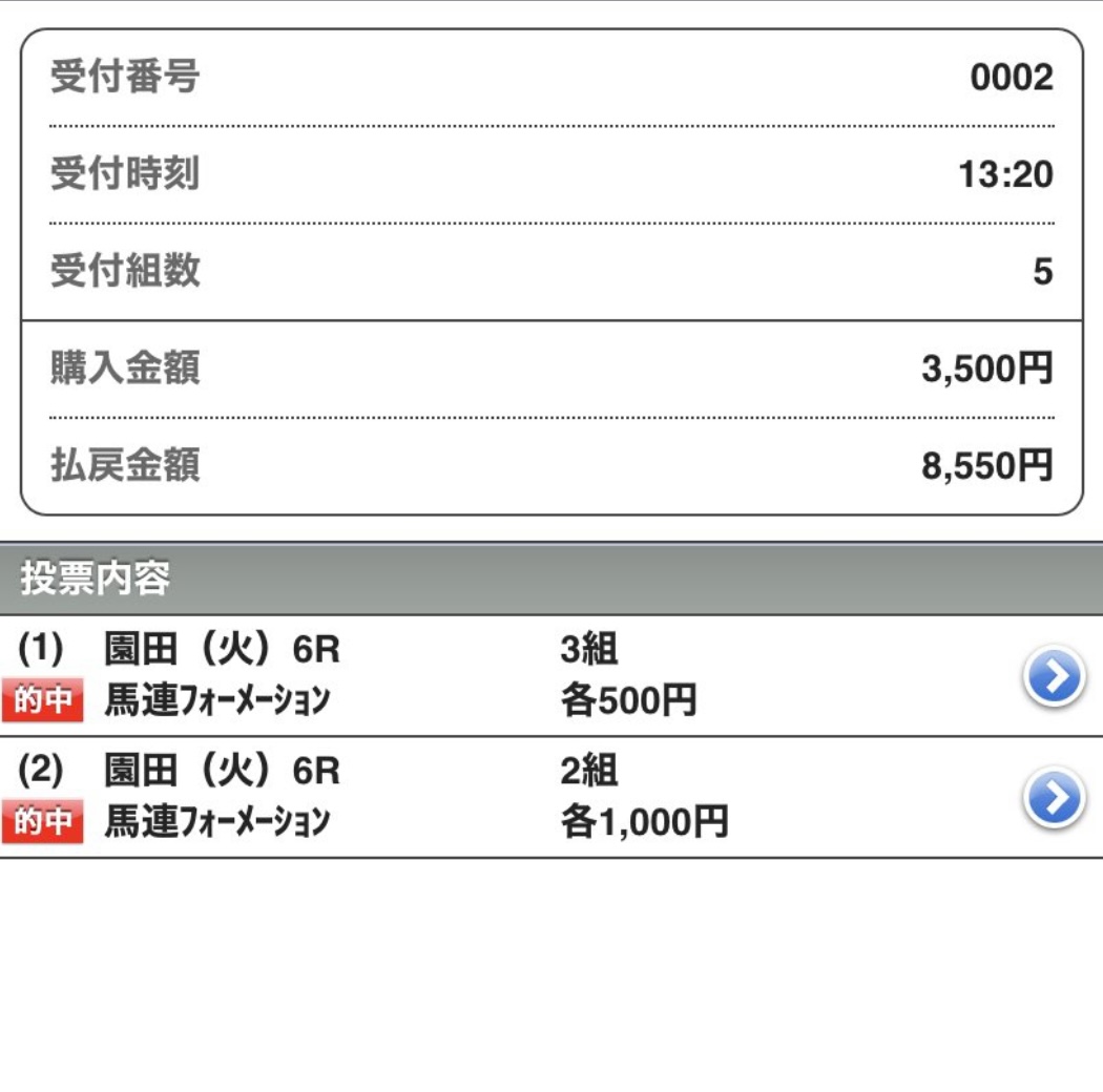 huu_keiba2's tweet photo. 園田3R✨自信度A+🔥

⚠︎RTフォローで全員無料で読めます⚠︎

今日も朝一から絶好調😎✨✨

なんと園田1R◎コトブキアリス2着◎○☆16,440円🔥🔥🔥

先週園田の単勝回収率246% ✨

◎9.3倍1着馬連3,520円、馬単6,030円✨
◎5.3倍1着◎○✨

大阪杯◎3.6倍1着払戻60万円超😡

https://t.co/LLeLIGm6It https://t.co/NWZMEtpDFA