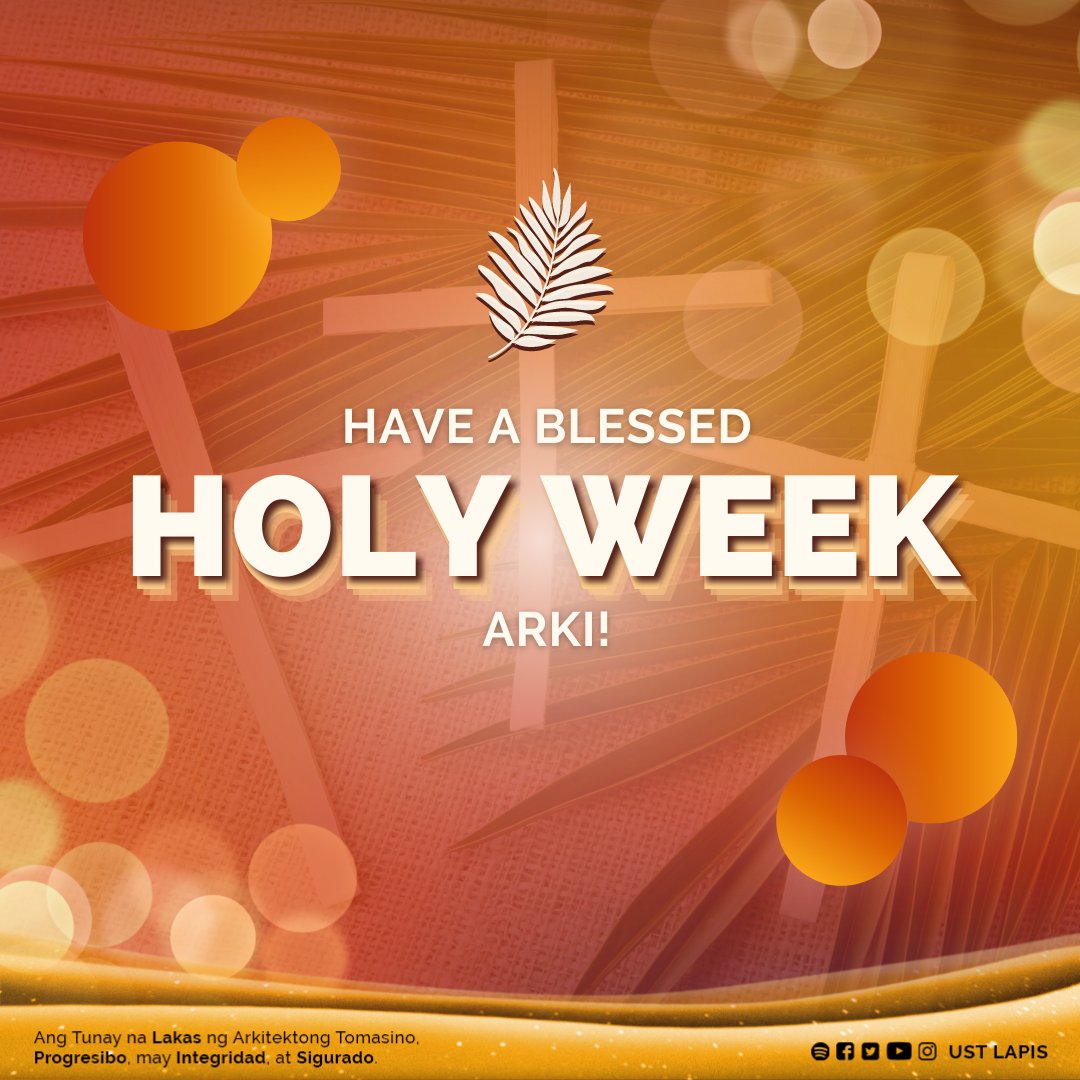 USTLAPIS's tweet photo. May you become closer to God this week and take advantage of the opportunity to grow in your faith and find peace of mind away from work. 🤍
Happy Easter Break, everyone. 🌱
#1nnovate2Empower
#VisualizeOptimizeInitialize https://t.co/pKNb3sV7JC