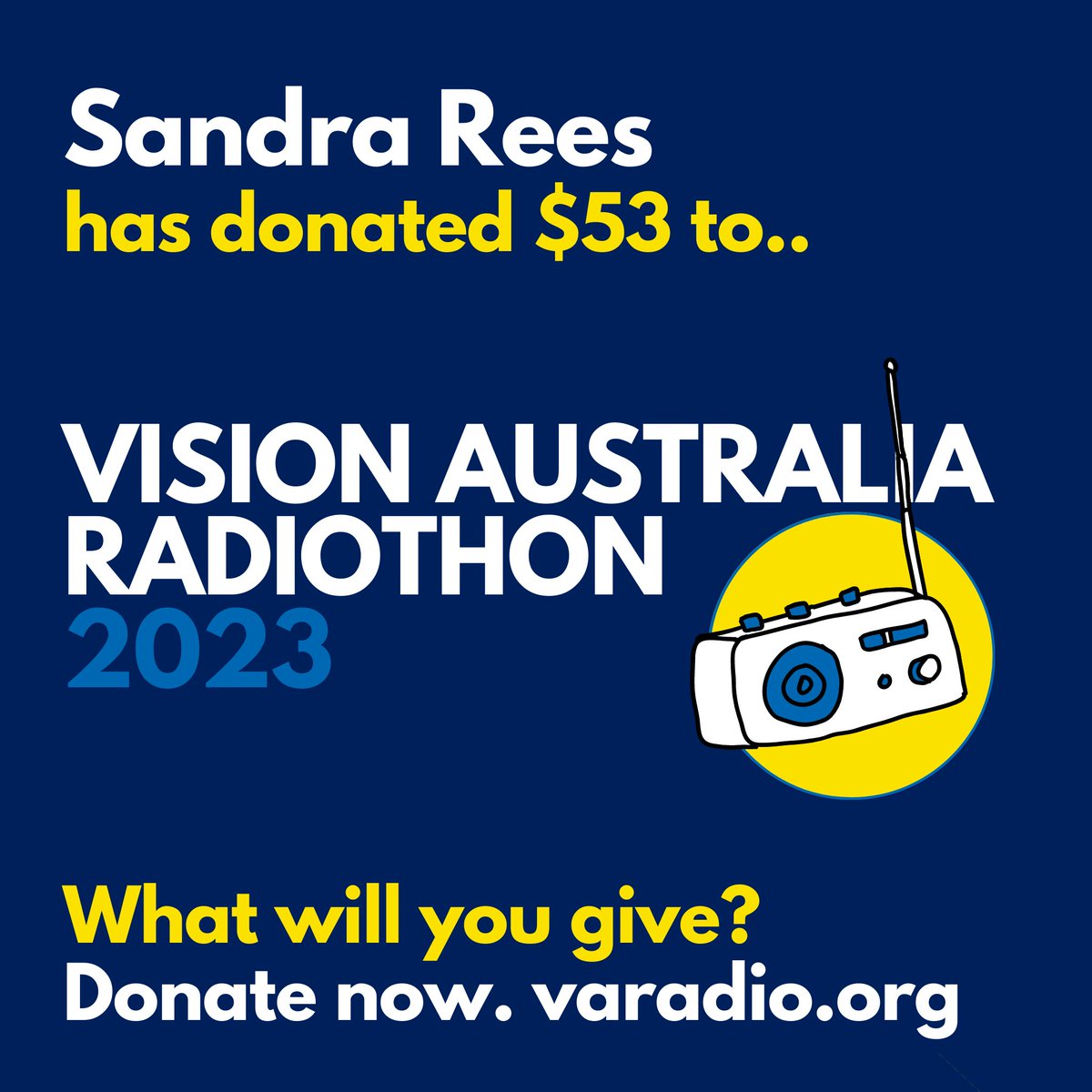 Vision Australia Radio tweet media