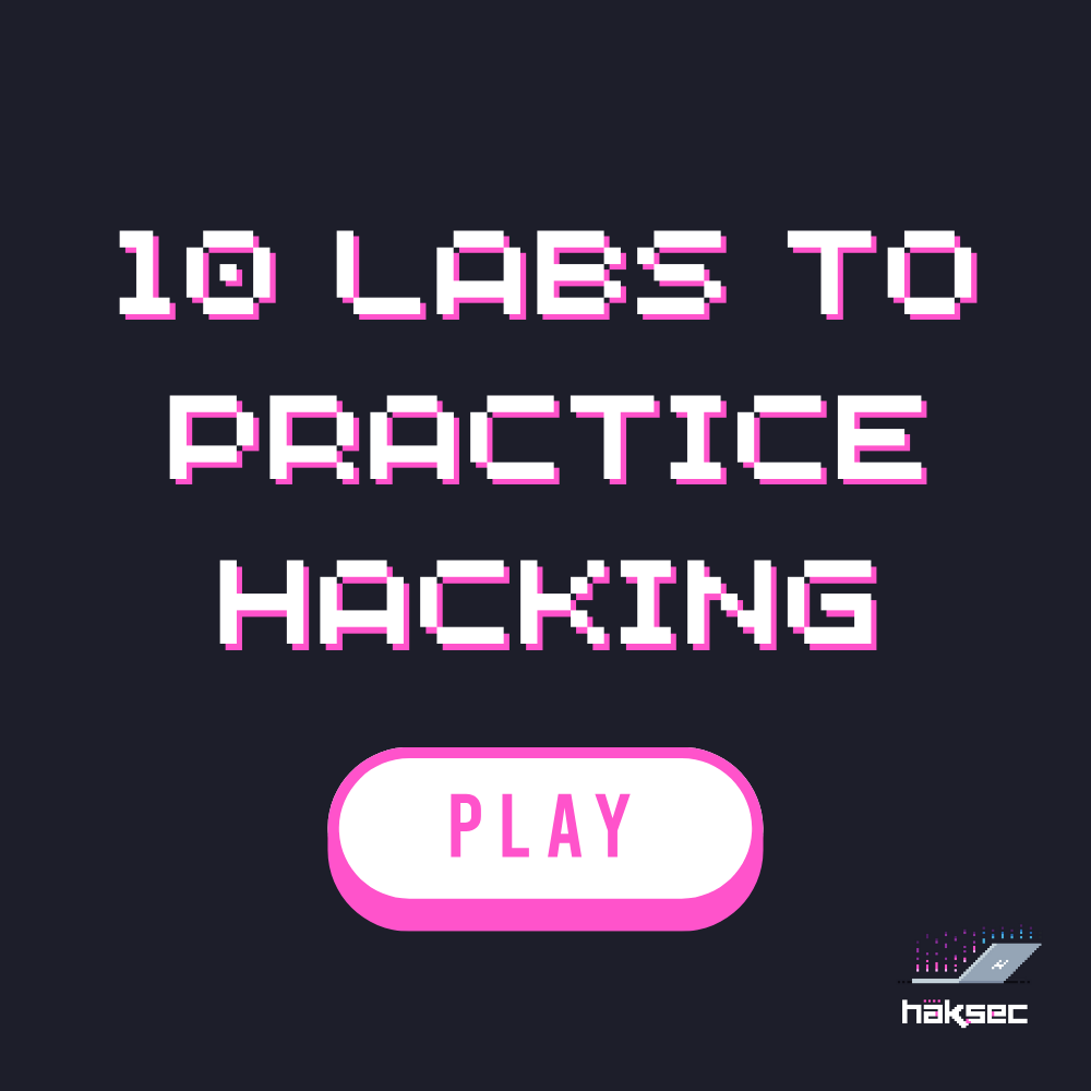 haksecio's tweet image. 10 labs to practice hacking 

Pentesterlab - pentesterlab.com
Portswigger - portswigger.net/web-security/a…
Tryhackme - tryhackme.com
Hackthebox - hackthebox.eu
Kontra - application.security

Thread 🧵👇