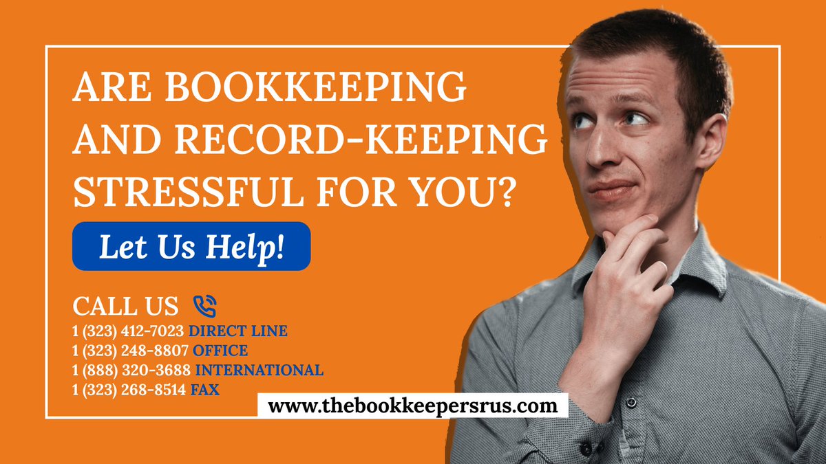 bookkeepersLA's tweet photo. ATTENTION📢: #SmallBusiness owners! Stressed about #bookkeeping and #recordkeeping? Let #thebookkeepersrus provide secure, reliable, and 💯accurate #recordkeeping services! 😊Call Us! #bookkeepers #recordkeepers #smallbusinessservices #reliablerecordkeeping https://t.co/ZD4wkcxYkt
