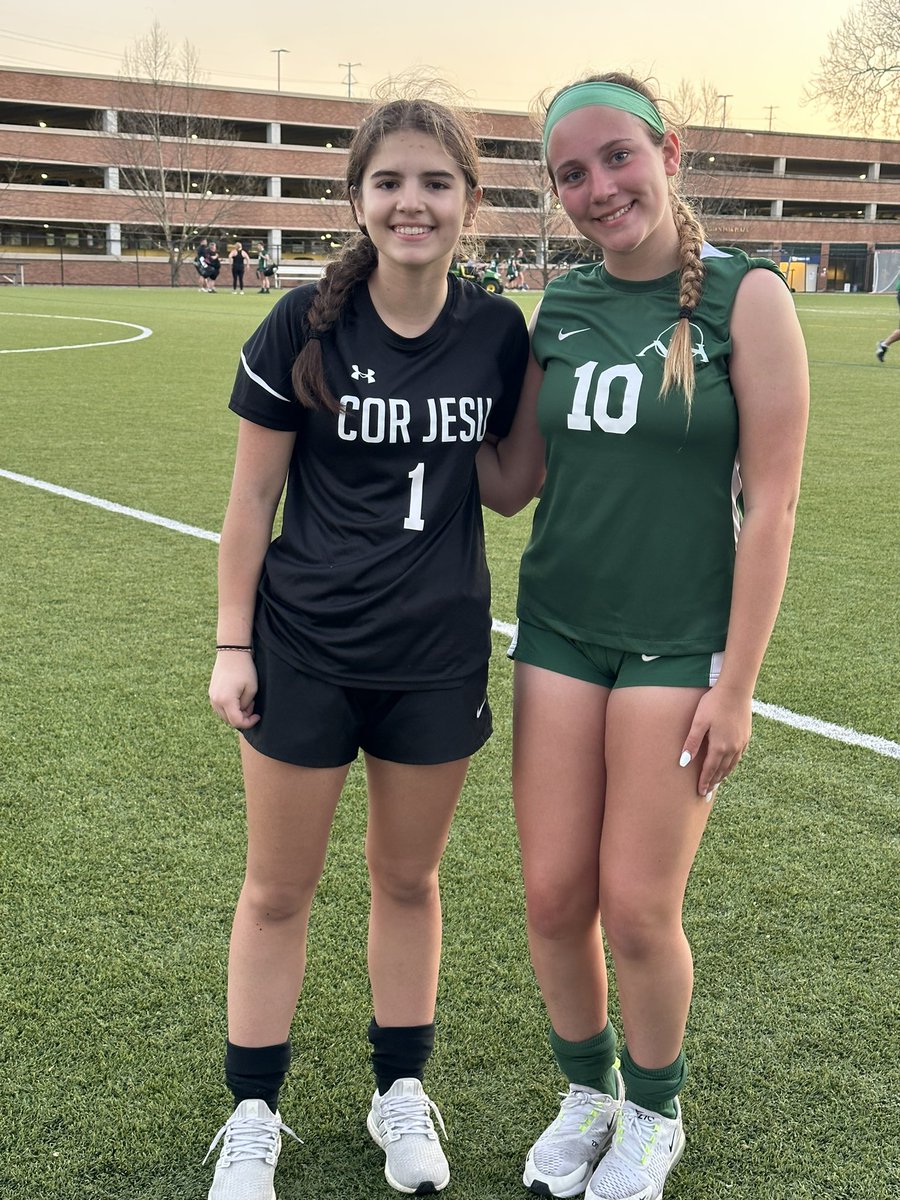 Fillies08ECNLRL's tweet photo. Tonight was the first time since 2nd grade that these two were opponents on the pitch. We got to witness @ClaireBrandt01 save her third PK so far this season! Way to play Claire and @hayleygracep! https://t.co/ONQzbyniJ8