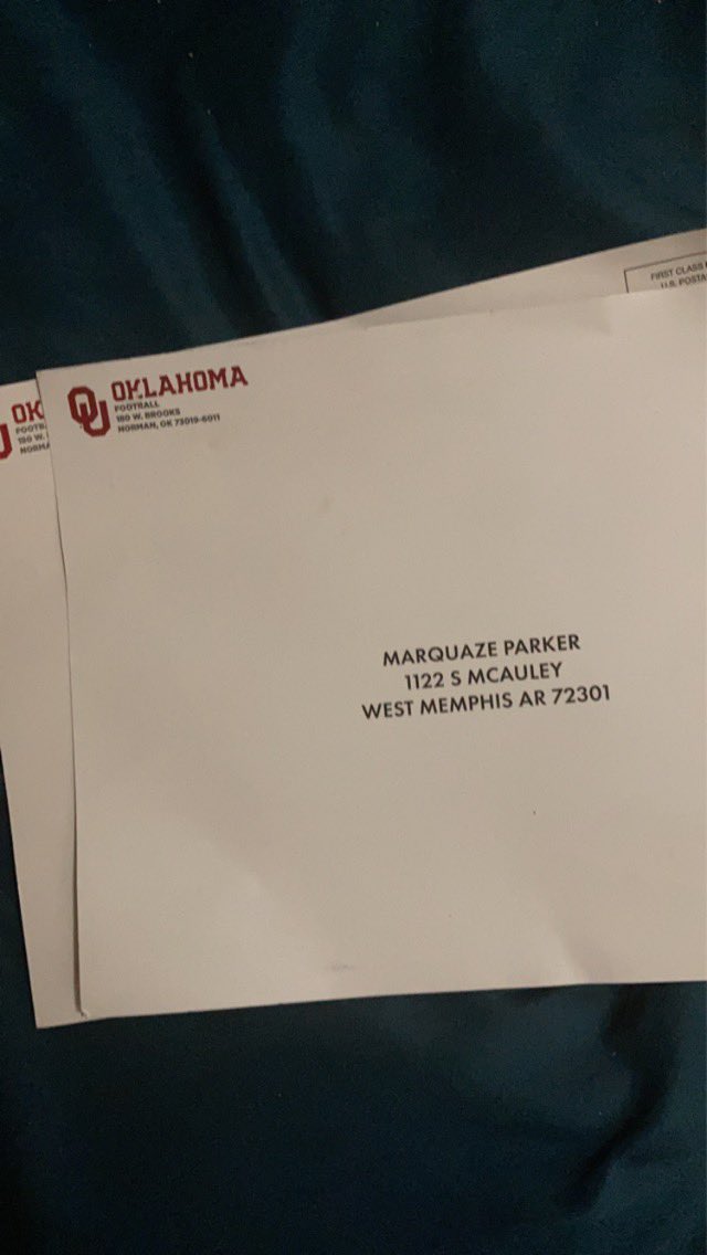 marquazeparker's tweet photo. Oklahoma showing love ❤️🤍 ‼️@OU_Football @MiguelChavis65 @WestMemphisFB @CoachAltmanWM @wmbdnetwork https://t.co/YuiT1atw3F