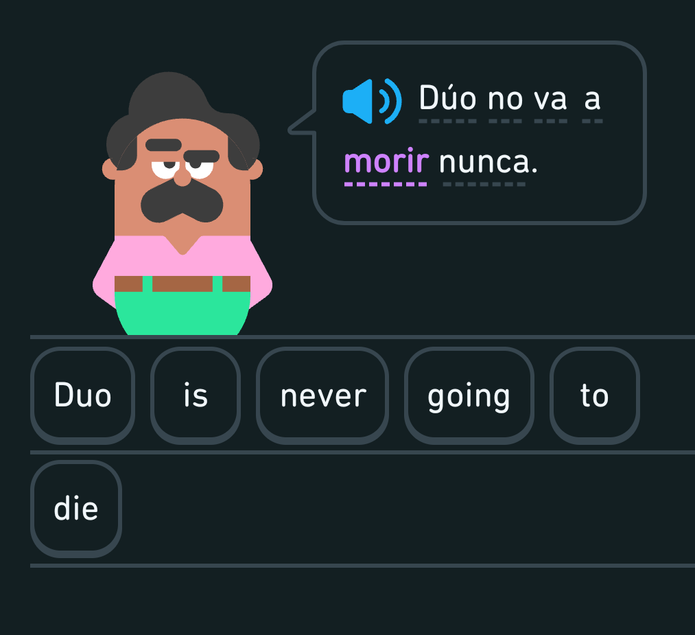 Uhhhh <a href="/duolingoespanol/">Duolingo Español</a> everyone ok over there? This seemed particularly ominous