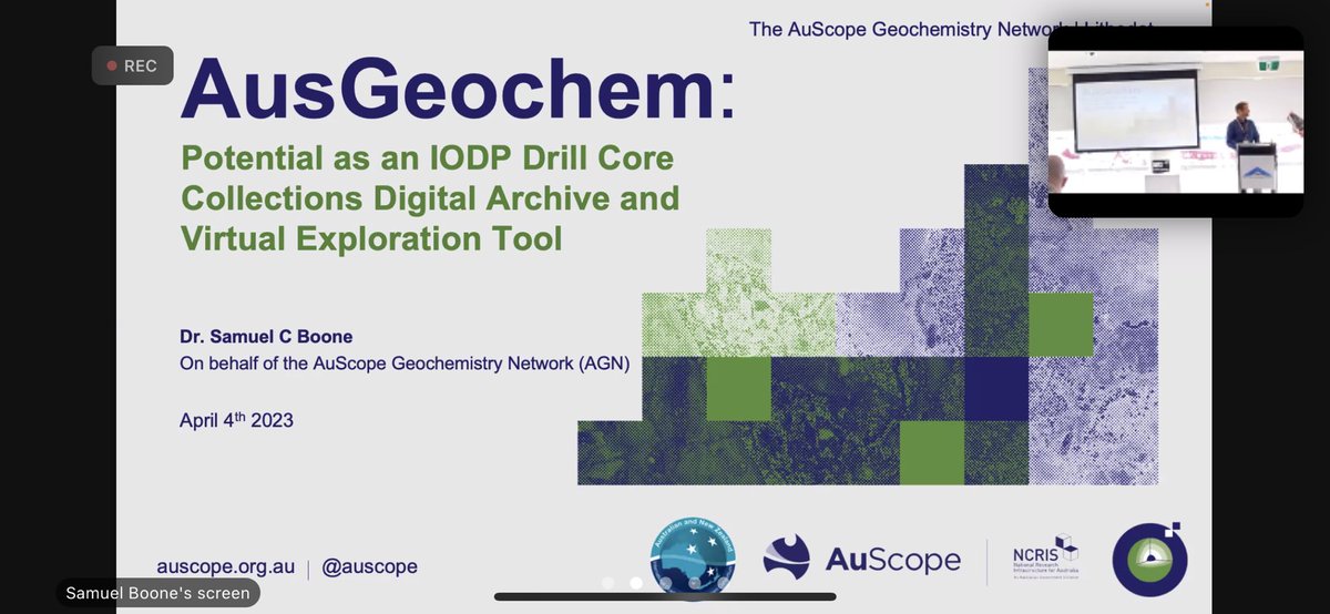 Cpoulomi07's tweet photo. Today’s Session at #FutureDEEP #AusGeoChem a fantastic virtual #geospatial visual exploration tool with a data repository that can benefit #oceanographers and #paleoclimatologists The interactive maps with numerous parameters are worth exploring! #IODP #ANZIC https://t.co/amsfY45VcW