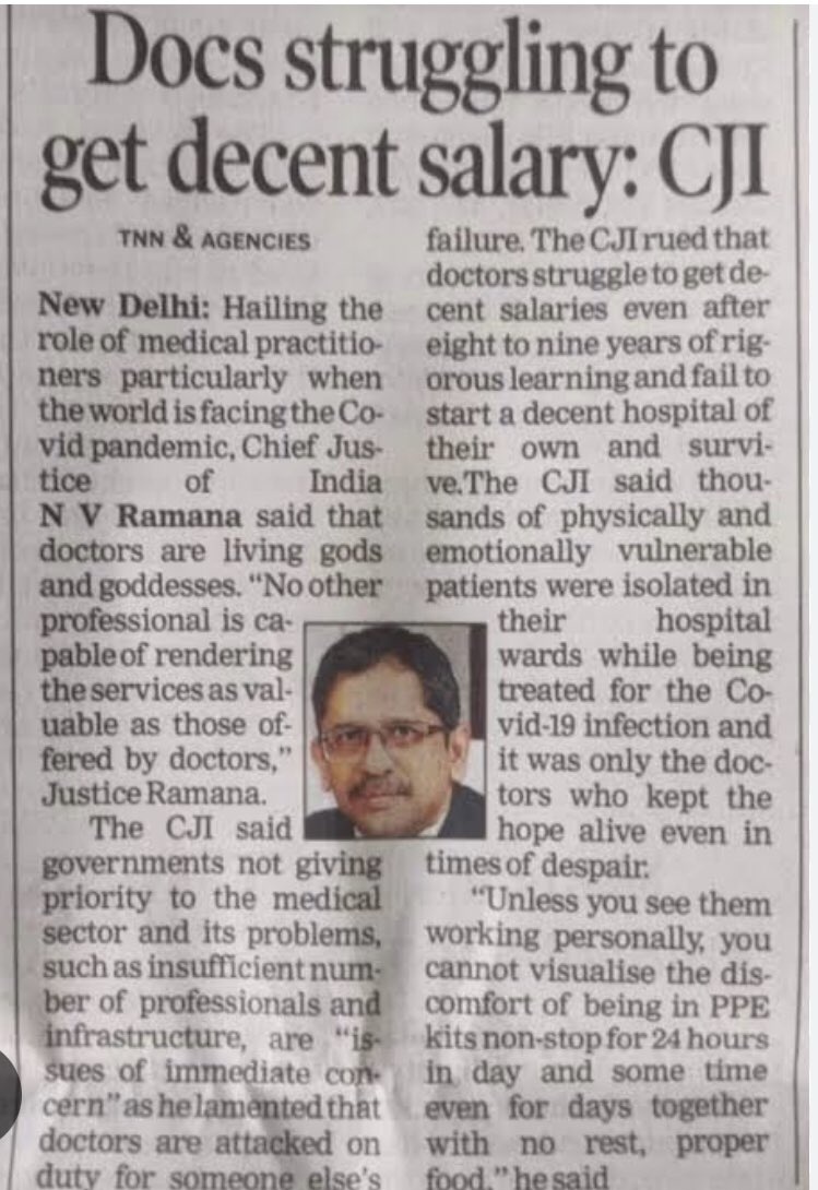 DevLadpura's tweet photo. Old article by then CJI.
#RollBackRTH https://t.co/rCJBTxryyG