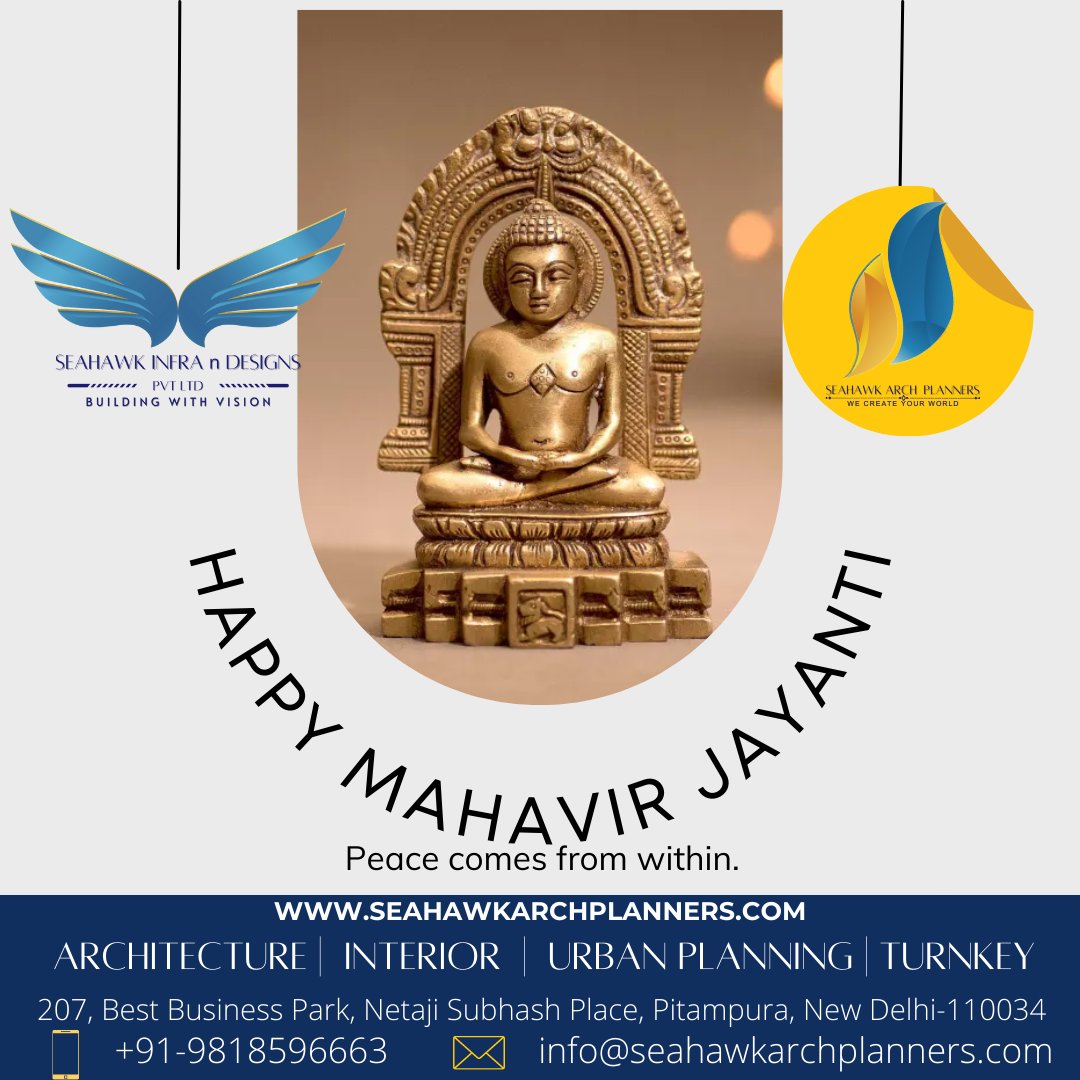 AndSeahawk's tweet image. Peace comes from within. 
Happy Mahavir Jayanti..
bit.ly/3FQn7sk
#ArchitecturefirminDelhi #SeahawkInfraNDesigns #Interiors #lighting #constructionfirm #interiordesignercompanyindelhi