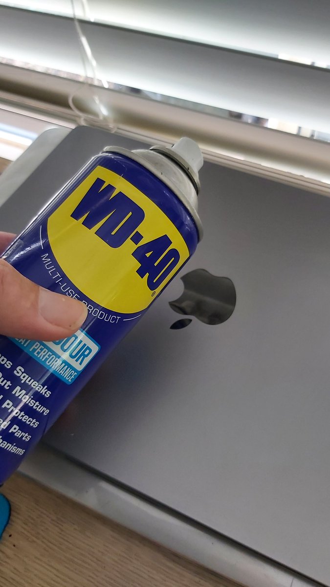 David Mcsween on Twitter "It turns out that WD40 is also good for