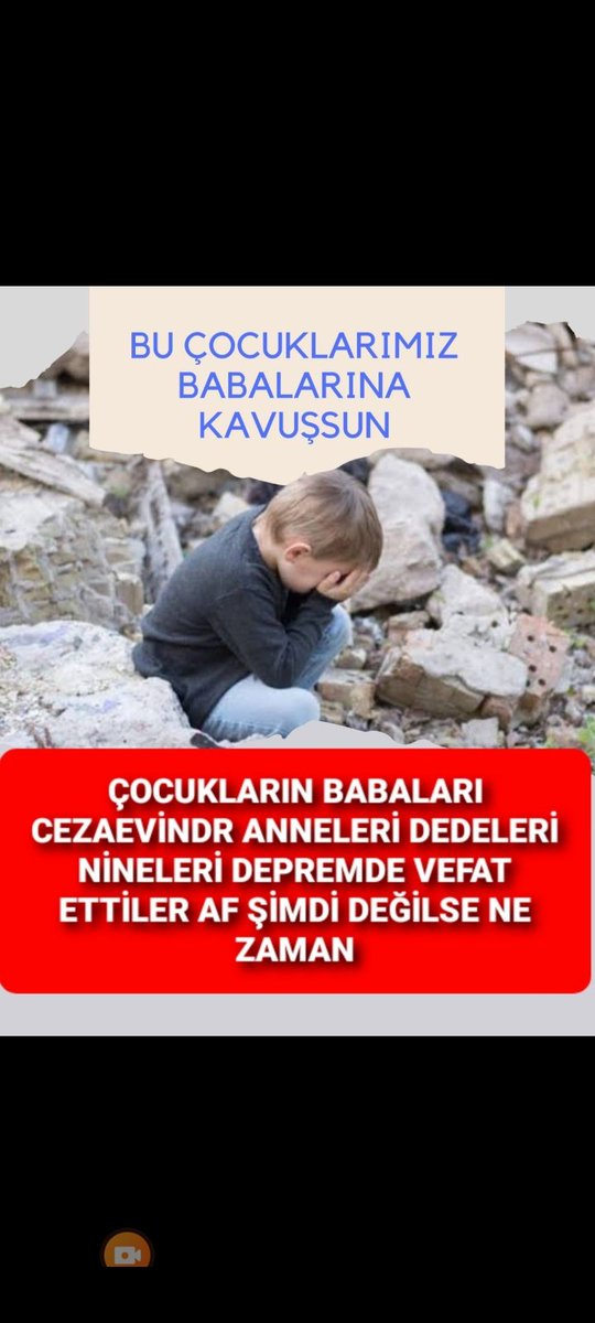 Seçimden önce Kader Mahkumlarina AFF İSTİYORUZ
Milyonlar AFBekliyor
<a href="/RTErdogan/">Recep Tayyip Erdoğan</a> <a href="/dbdevletbahceli/">Devlet Bahçeli</a> 
<a href="/TBMMGenelKurulu/">TBMM Genel Kurulu</a> <a href="/Akparti/">AK Parti</a> 
<a href="/MHP_Bilgi/">MHP</a> <a href="/herkesicinCHP/">CHP 🇹🇷</a> 
<a href="/iletisim/">T.C. İletişim Başkanlığı</a> <a href="/adalet_bakanlik/">T.C. Adalet Bakanlığı</a> 
<a href="/bybekirbozdag/">Bekir  Bozdağ</a> <a href="/YildizFeti/">Feti Yıldız</a>