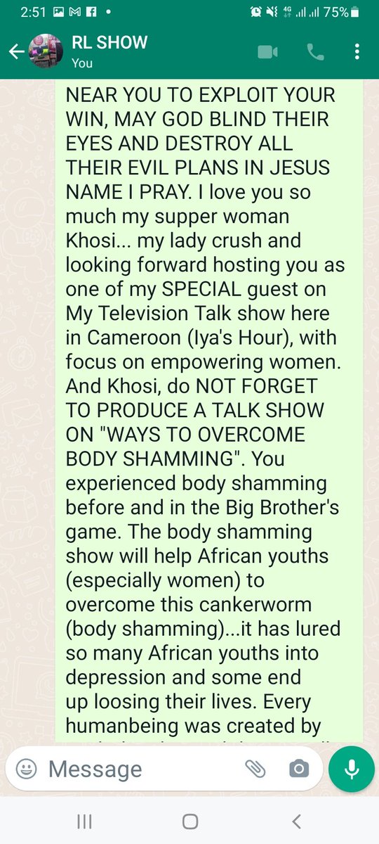 collette_lum's tweet photo. *These screenshots contain REASONS why in Cameroon I SUPPORTED KHOSI to win from DAY1 to April 2*..... my Journalistic colleague (Khosi)...
@XollyMnyandu https://t.co/cZjDZqDPbf