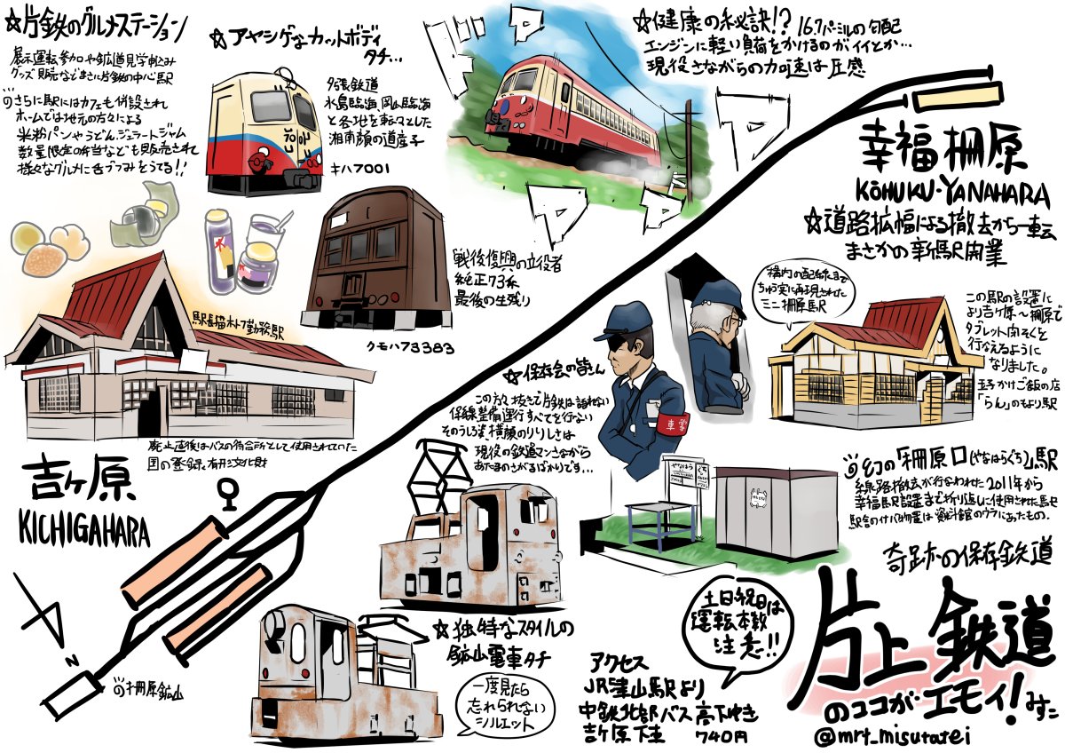 ありゃ、今年の春は展示運転しなかったのか〜。
日本でも屈指の旧型気動車を動態保存している場所だし、コロナも控えめになってきたし、やっぱり動いてほしいなぁ。
また保存会の人たちと会いたい。GWに展示運転しないかなぁ。というダイマ。#片上鉄道 https://t.co/rvApNgWkeP 