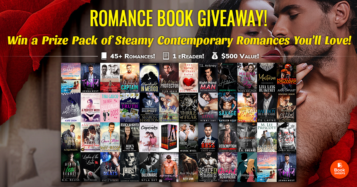 Enter for a chance to win #steamy #contemporary romance books from your favorite bestselling and award-winning authors via <a href="/BookSweeps/">BookSweeps</a>, plus a brand-new Kindle Fire! #BookGiveaway bit.ly/steamy-romance…