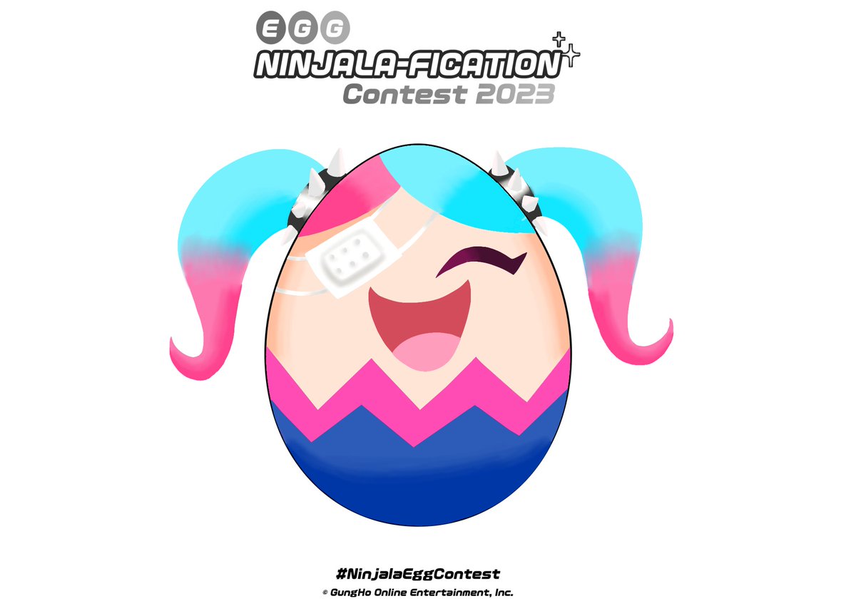 Diamond_1348's tweet photo. Lucy egg! 💙💕🥚I tried my best #art #Ninjala #NinjalaEggContest #NinjalaArt https://t.co/HsShStFh2l