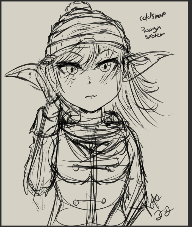 DrawSothulhu's tweet image. Day 73: More doodles. May turn this one into something. I haven't been posting as consistently. I will be going on my trip in the coming weeks. ... And with twitter's ... Mess right now. I've been feeling less motivated about publicly posting.