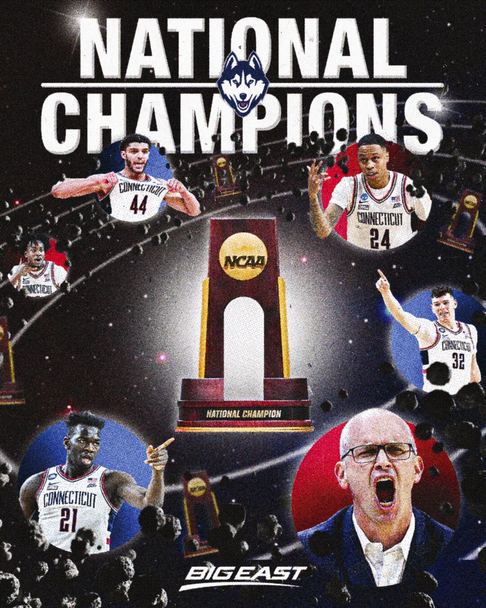 🏆🏆🏆🏆🏆

The UConn Huskies are NATIONAL CHAMPIONS!