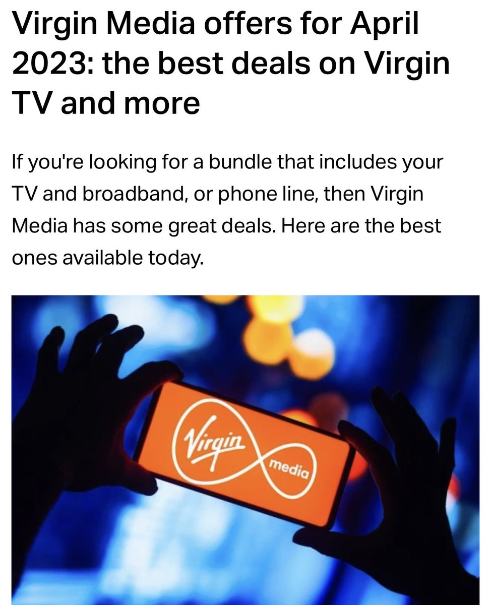 Best deal ever this April for virgin broadband 😂 NOTHING THAT WORKS 😂 <a href="/virginmedia/">Virgin Media ❤️</a>