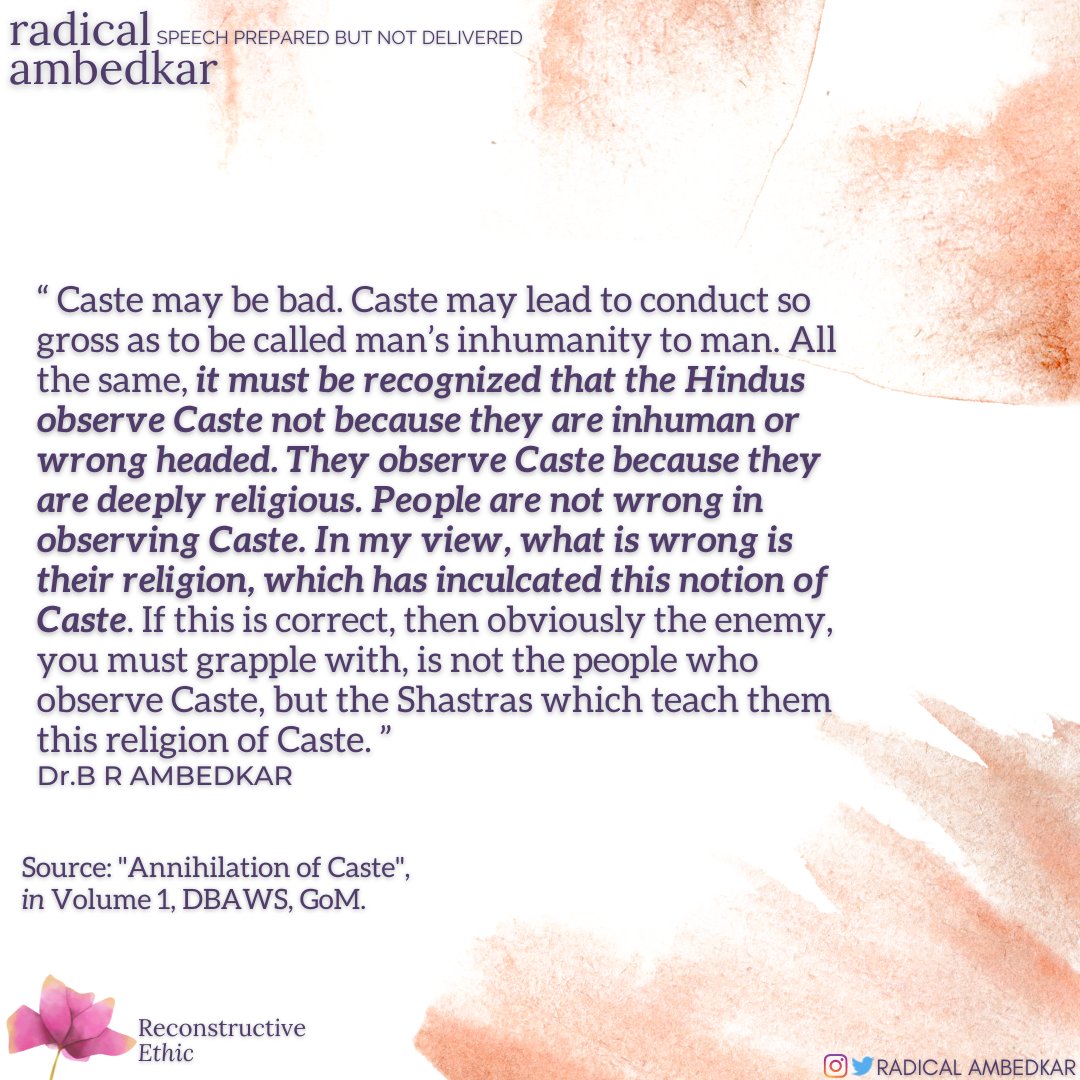 radicalambedkar's tweet photo. #Caste
#Inhumanity
#Hindus
#Inhuman
#Religion
#Hindu
#JatPatTodakMandal
#AnnihilationOfCaste
#ReconstructiveEthic
#Morality
#Ambedkar
#Phule
#Buddha
#RadicalAmbedkar https://t.co/pwg7UdqnJf