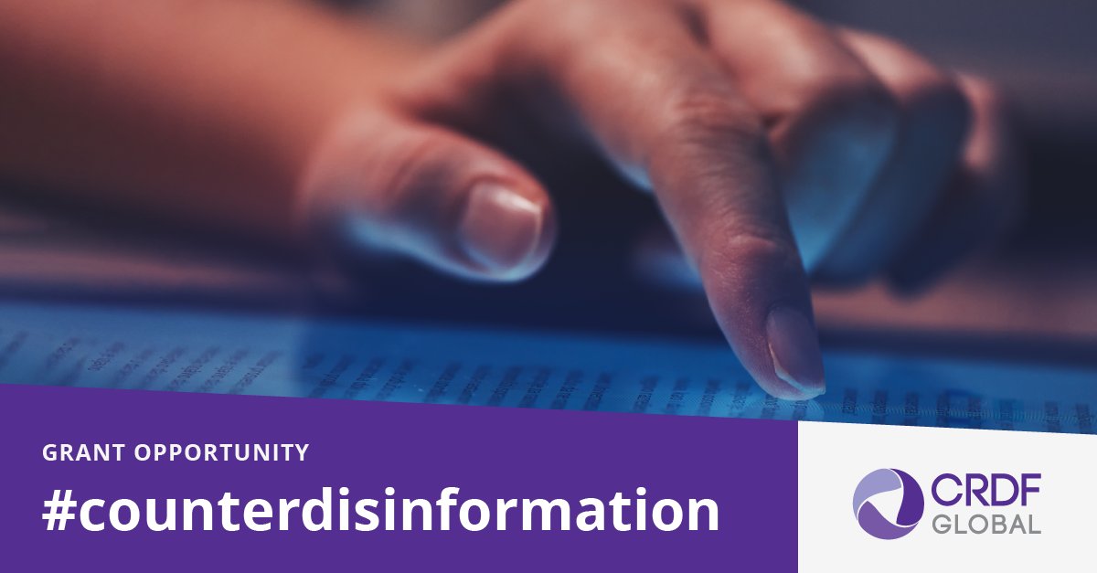 crdfglobal's tweet image. Grant deadline extended! Learn about a #grant #opportunity to develop &amp;amp; deliver #counterdisinformation programs against Russian malign influence in #Ukraine. We are seeking Ukrainian nationals to design &amp;amp; implement counter #disinformation projects.
Apply: lnkd.in/gTFWUvjz