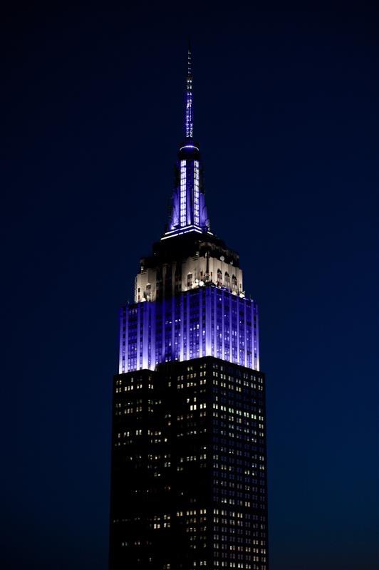 Blue and White for the rest of the night in honor of <a href="/UConnMBB/">UConn Men's Basketball</a>’s National Championship victory