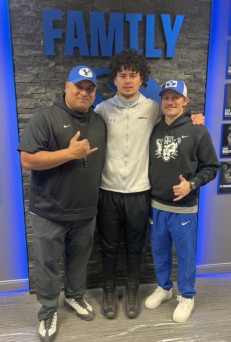 Had a great visit at BYU! @kalanifsitake @CoachRoderick @CoachMeetch @BYUFBRecruiting