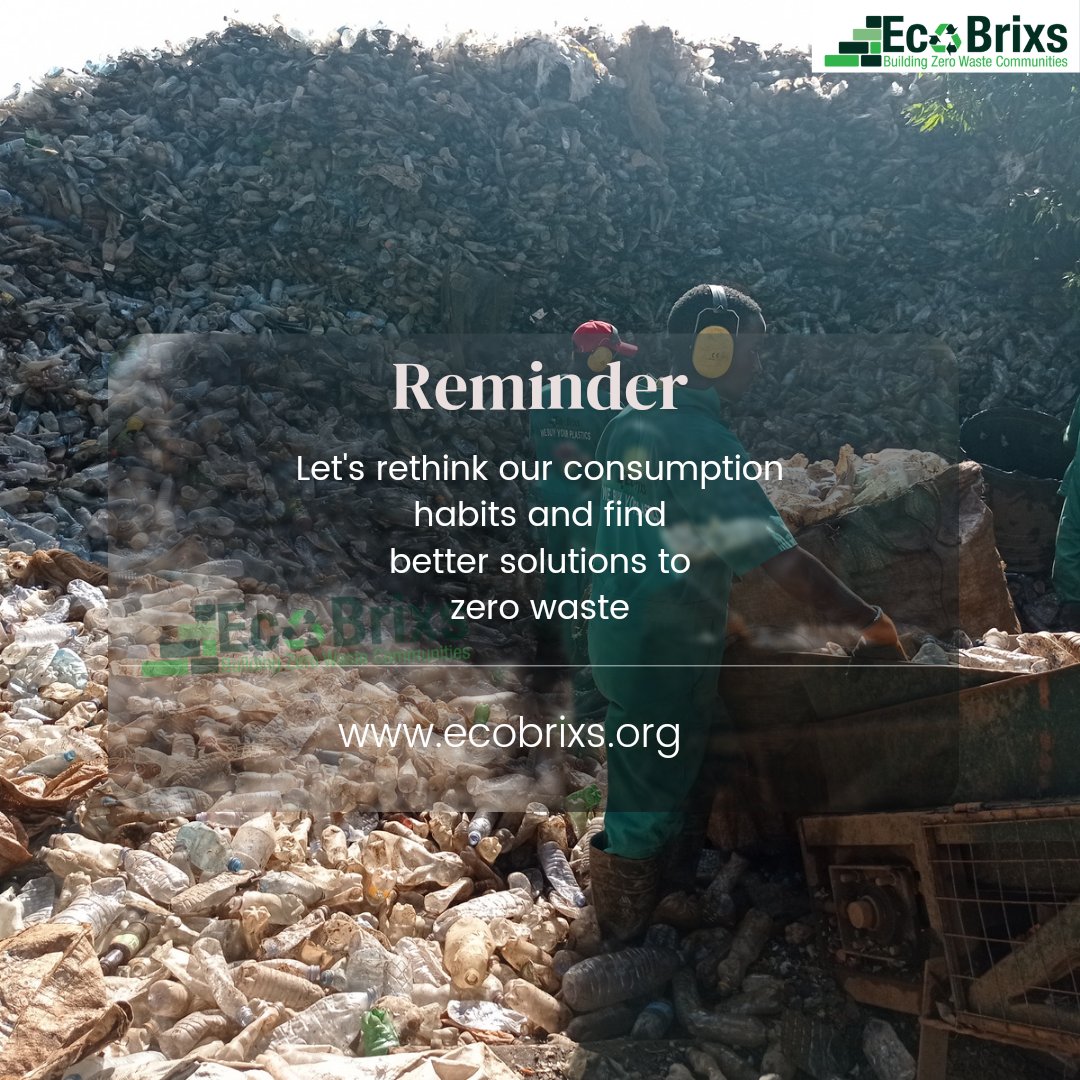 EcoBrixs's tweet photo. The problem with #plastic is not the material it's self, but how we #use and #dispose of it. Let's #rethink our #consumption habits and find better #solutions to building #ZeroWasteCommunities.
#sustainableliving #CircularEconomy https://t.co/ovvaf35ckg