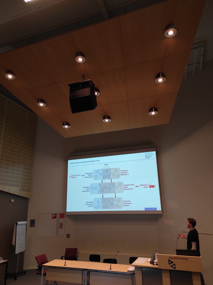Annaerial's tweet photo. Second day, @Chris_Evelo opened the morning session, Matti Hoch, Duygu Dédé Sener, and Denise Slenter presenting interesting projects on data intégration and pathways analysis. #dmcm #diseasemaps #communitymeeting https://t.co/DNtW39sWMw