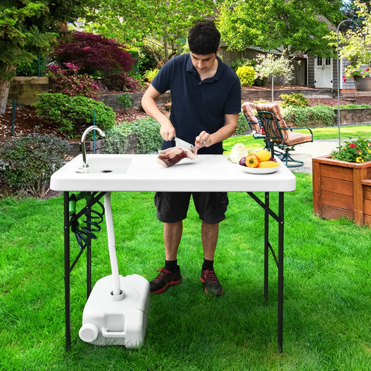 Goplusuper's tweet image. This deluxe cleaning table provides a portable,sturdy, &amp;amp; efficient work area for all your outdoor needs, from cleaningfish &amp;amp; small game to potting plants.☀
Search shopping item ID: 608564997363
Use the code: social save 5% off

#Goplus #FishTable #Folding #CampingSinkTable
