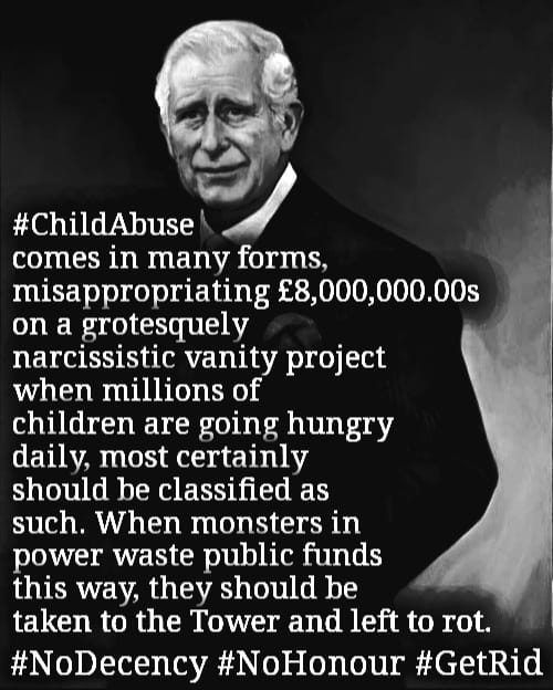 tynewrc's tweet image. via The Slaves Revolt
#EndTheMonarchy
#NotOurKing