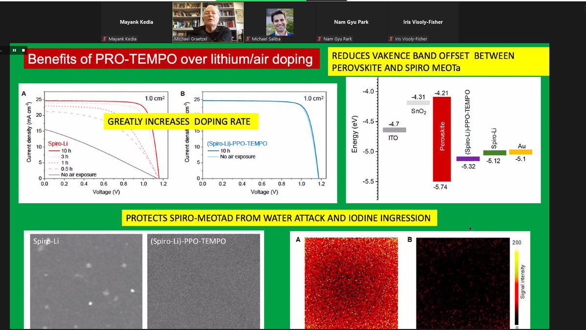 💻#ViPerCon2023 is online now starting with a keynote talk from Prof. Michael Graetzel from
<a href="/lpi_epfl/">Laboratory of Photonics and Interfaces</a> <a href="/EPFL_en/">EPFL</a> 🌞
"The quest for HIgh-Temperature Operational Stability of Perovskite Solar Cells "🔥