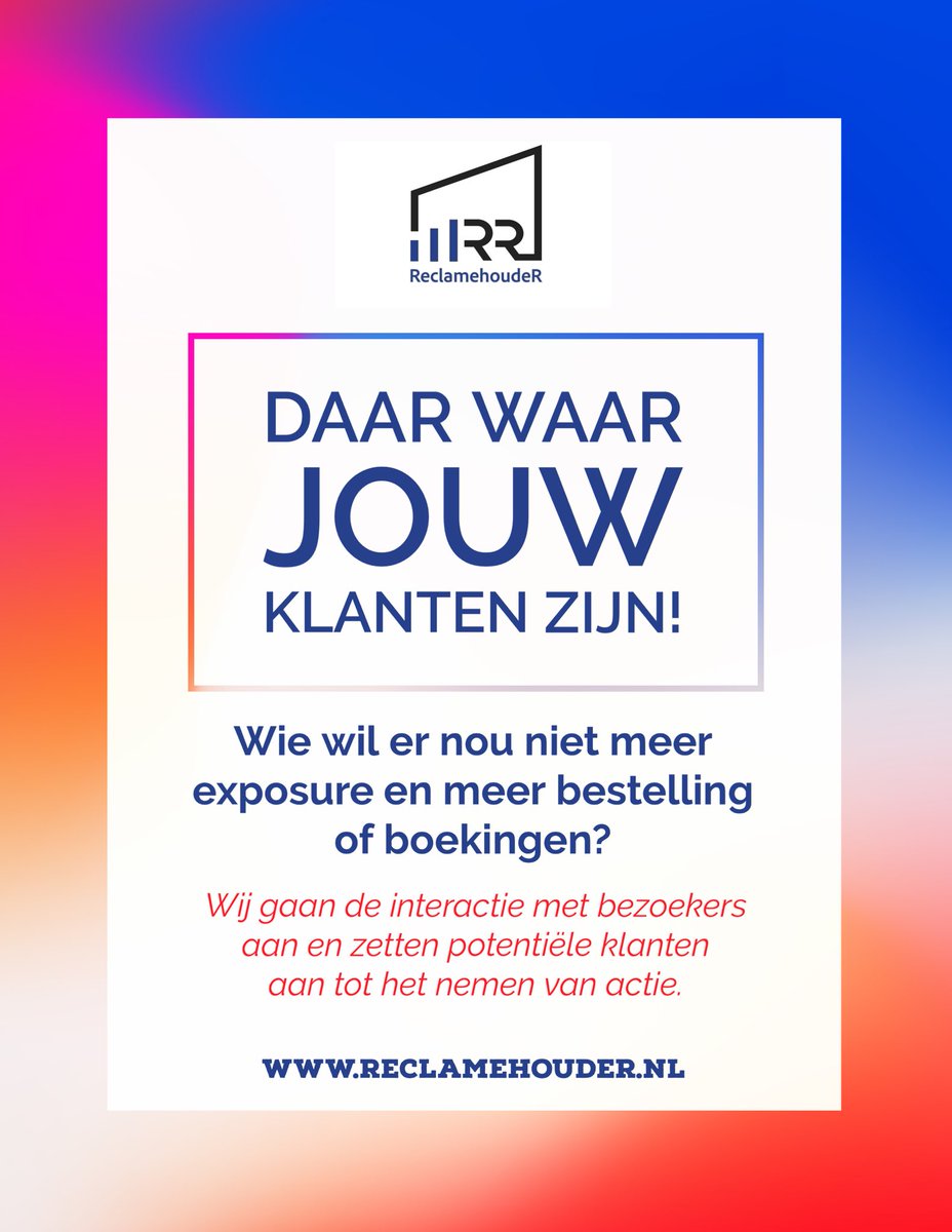 Reclamehouders's tweet photo. Op een opvallende manier adverteren en naast meer naamsbekendheid ook meer omzet genereren? Dat kan! Wij helpen je aan nieuwe klanten door daar te zijn waar JOUW klanten zijn! Met onze wandelende reclamedisplays weten we nieuwe klanten aan je te binden!https://t.co/MevLvHDFTe https://t.co/2stp0ognmX
