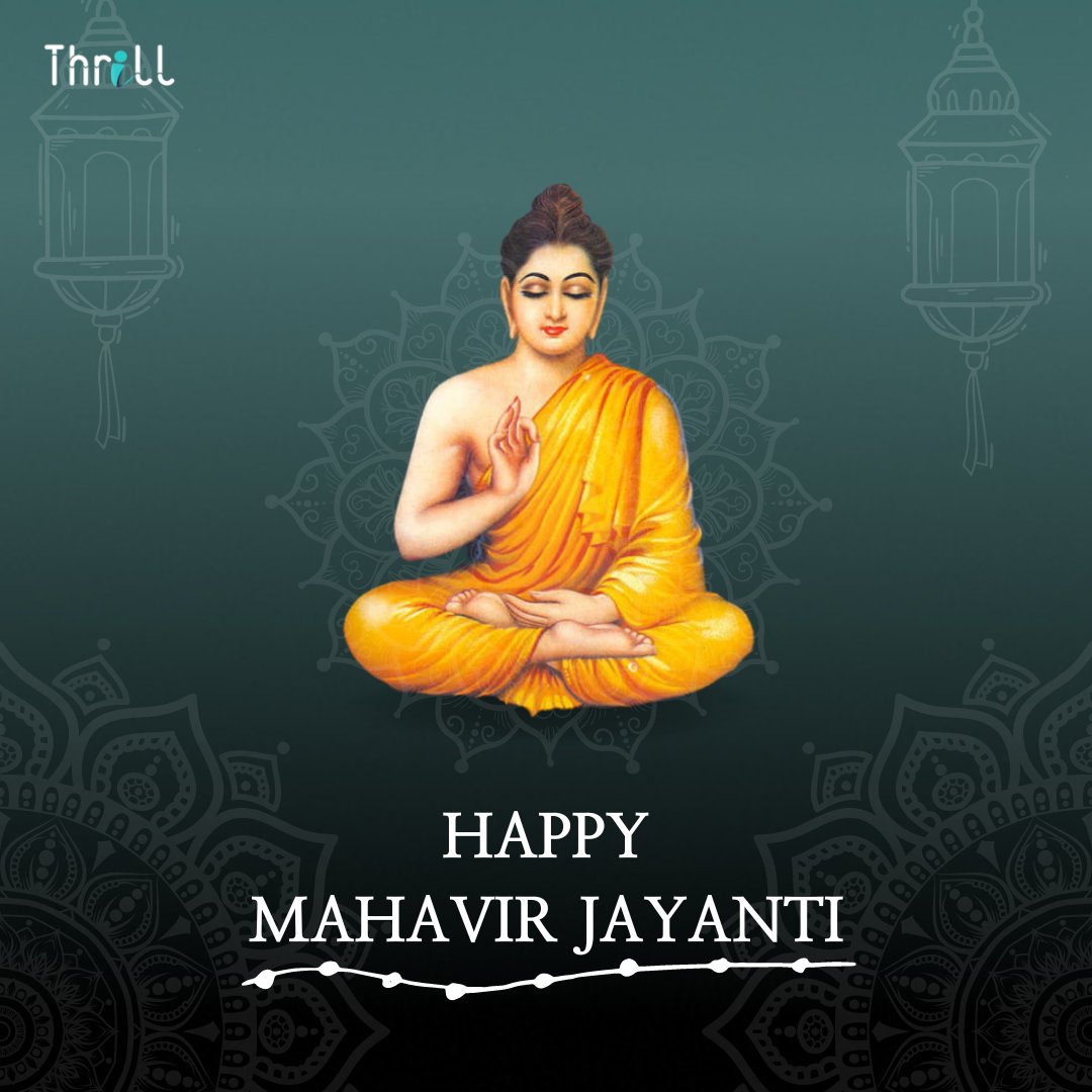 thrill_fun's tweet photo. On the auspicious day of Mahavir Jayanti, let's take the oath of maintaining peace, harmony, and equality. Wishing you and your family a very happy Mahavir Jayanti.

From:
Thrill

#MahavirJayanti2023 #thrill_fun #Indian https://t.co/mLt71mmaEK