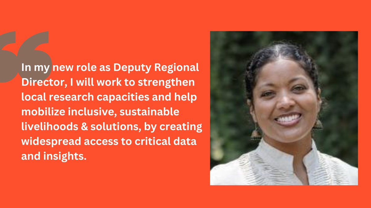 We are thrilled to welcome our new Deputy Regional Director for Africa <a href="/RebekahGShirley/">Dr. Rebekah Shirley</a>!! 🙌
Find out more about her and the work she'll be taking on at <a href="/WorldResources/">World Resources Institute</a> ➡️ bit.ly/3nG2WX8