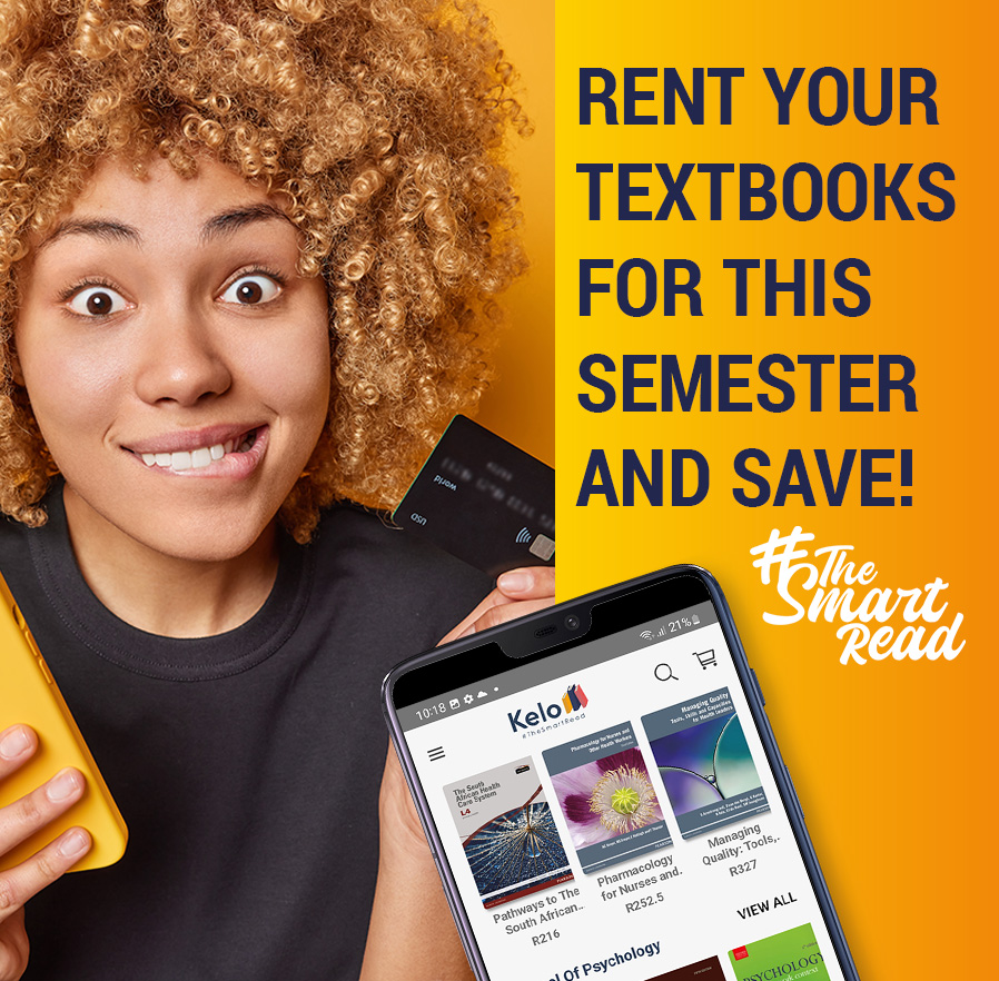 Kelo_Africa's tweet image. Save your money, rent a textbook! 💸 Get your textbooks for as long as you need them - either 12 months or 24 months - and pay so much less!

Download the app now: bit.ly/40aSuFD

#TheSmartRead #KeloApp #DigitalTextbooks #RentTextbooks #BuyTextbooks #KeloAfrica