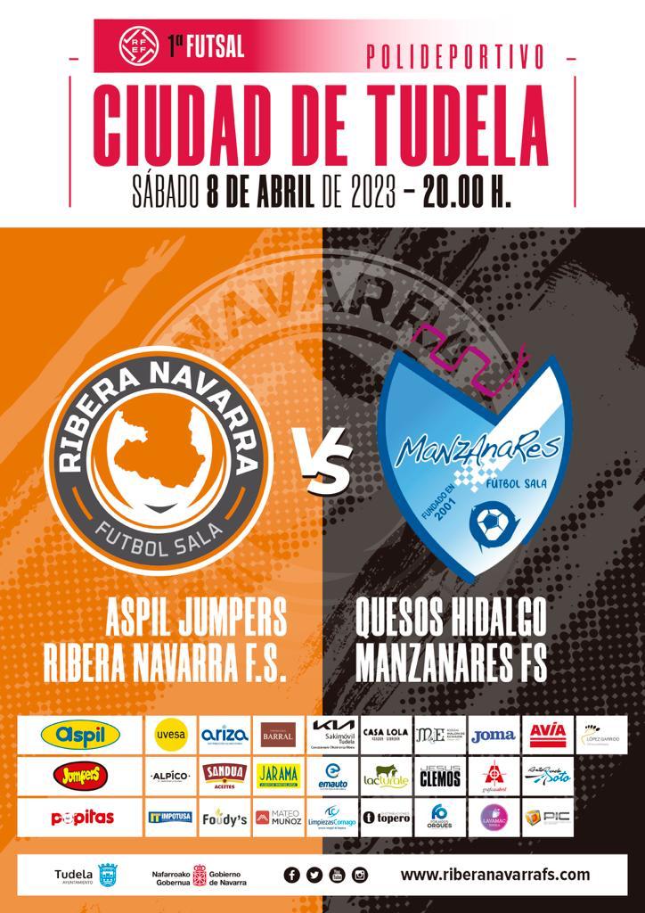 RiberaNavarraFS's tweet photo. 🔝 ¡Aquí tenemos el cartel del PARTIDAZO que nos espera el sábado!

🕒 𝟮𝟬:𝟬𝟬 

🎫 Entradas a la venta en la sede
Sénior: 15€
Jubilado: 7€
Infantil: 5€

🙌🏻 ¡Os necesitamos a todos!

#VamosMiRibera🧡🖤 https://t.co/5rWwfVOljn