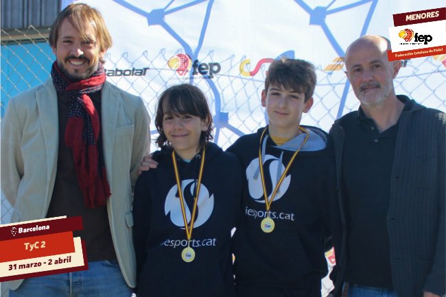 padelfederacion's tweet photo. 🔛 #TyC2 en Barcelona
📸 Ya disponibles las imágenes de la entrega de premios ➡ https://t.co/YdRFJn3UAf
🤝🏽 @FCatalanaPadel
📌 @padelbcn_elprat
#FEP #padelFEP #CircuitoNacionalMenores https://t.co/sxLoh2ezXG