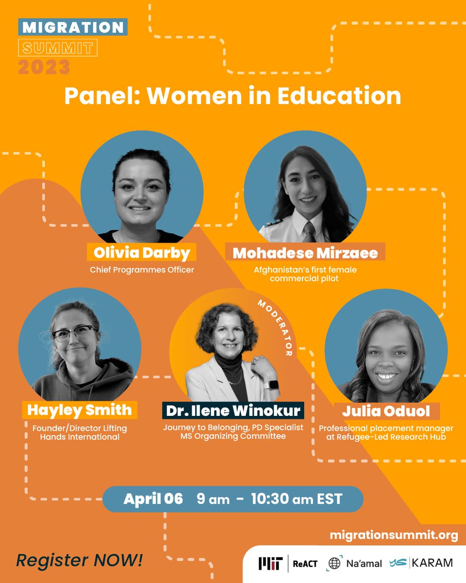 🗺️Join RLRH colleague @julianduta3 this Thur 6th April as she presents her global work on higher ed access for refugees at the @MSummit2023! The panel will discuss how their efforts support the dignity & livelihood of displaced women. Register here: eventbrite.com/e/panel-women-…